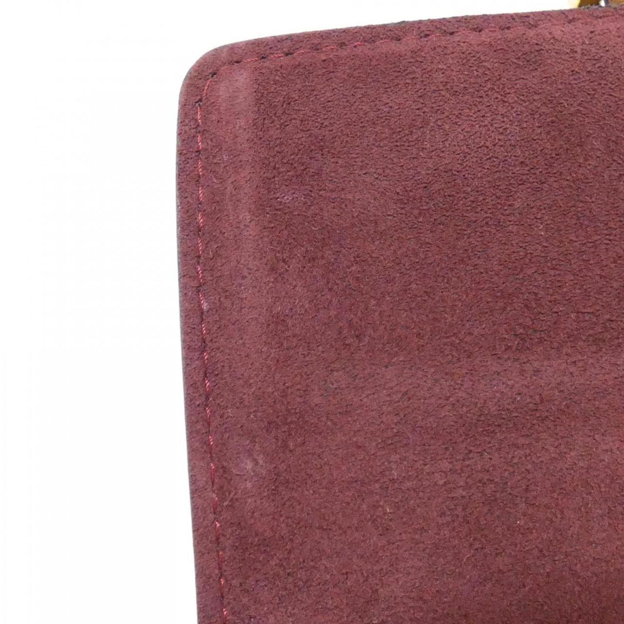 Louis Vuitton Bordeaux Red Color Jacquard Shoulder Bag (Pre-Owned)