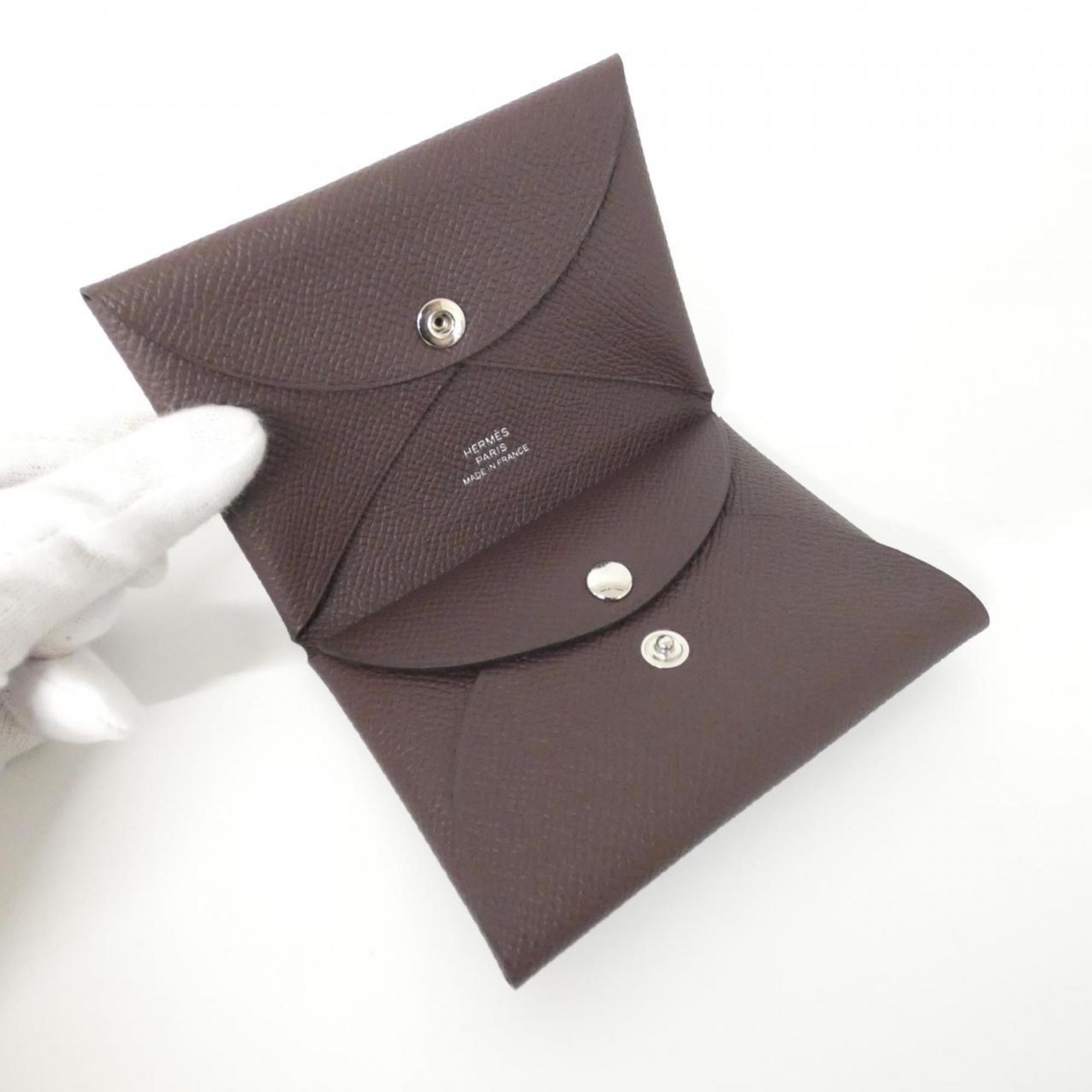 Hermes Epsom Leather Coin Purse/Coin Case (Pre-Owned)