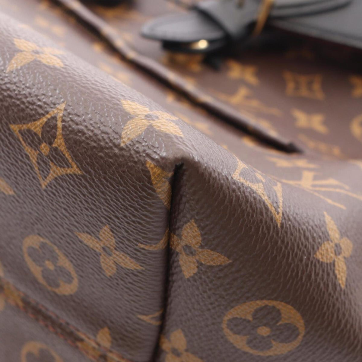 Louis Vuitton Black Brown Pvc Coated Canvas Leather Backpack Handbag (Pre-Owned)