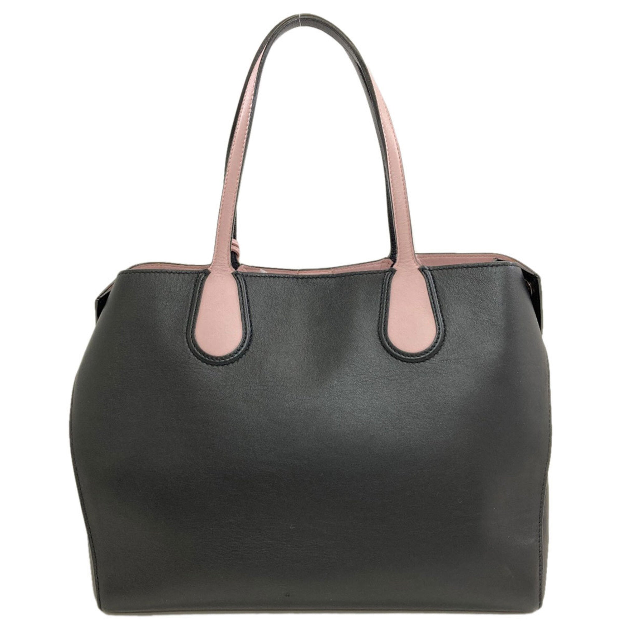 Christian Dior Black Pink Leather Tote Bag (Pre-Owned)