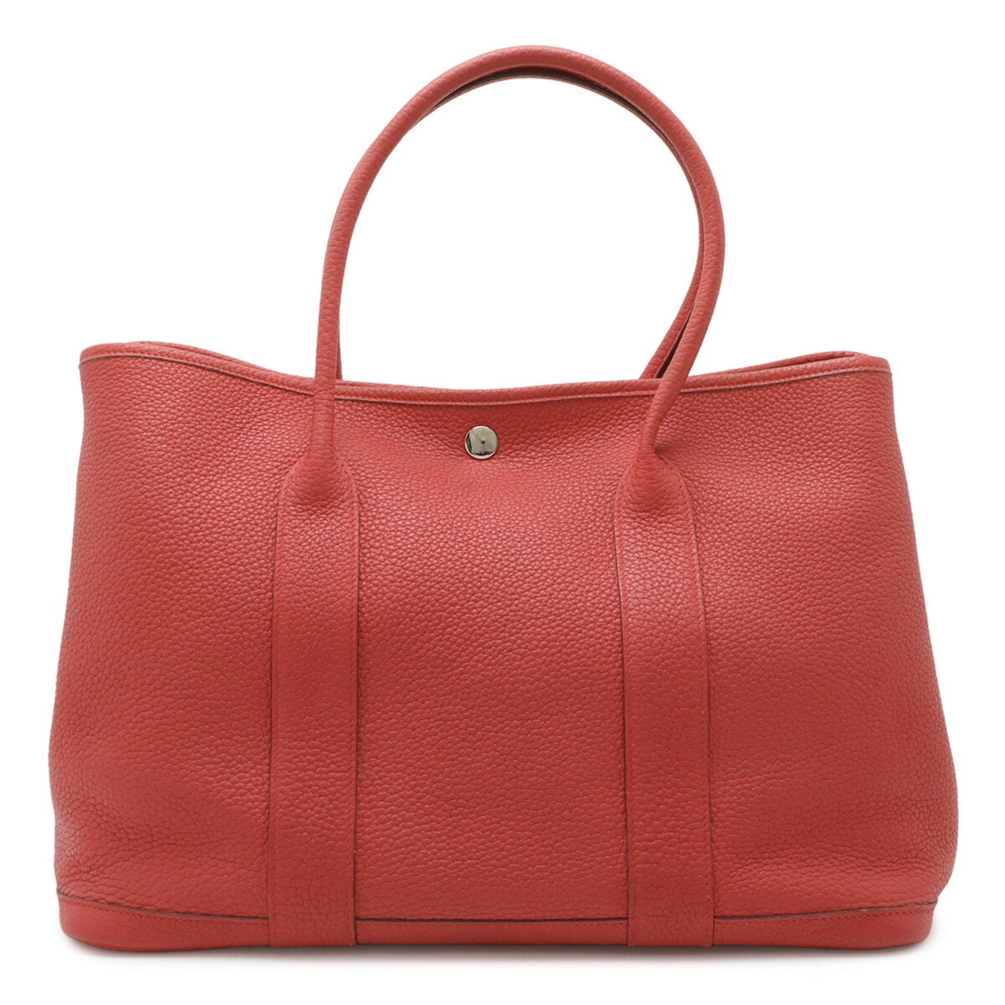 Hermes Garden Rose Azalee Negonda Leather Handbag Tote Bag (Pre-Owned)