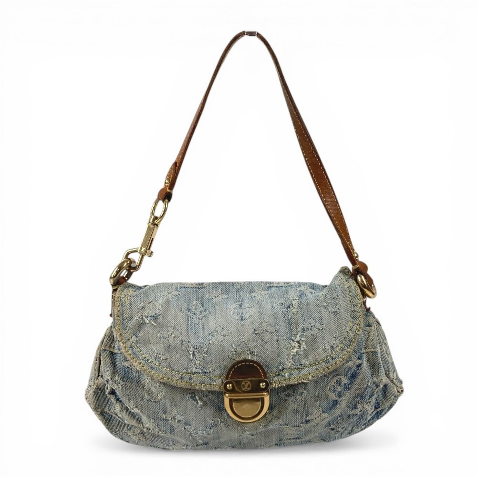 Louis Vuitton Monogram Denim Blue Monogram Denim Handbag Shoulder Bag (Pre-Owned)
