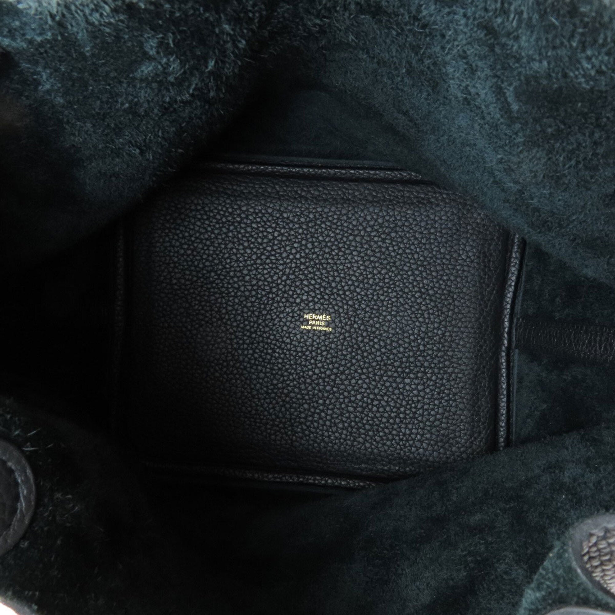 Hermes Picotin Black Taurillon Clemence Leather Handbag (Pre-Owned)