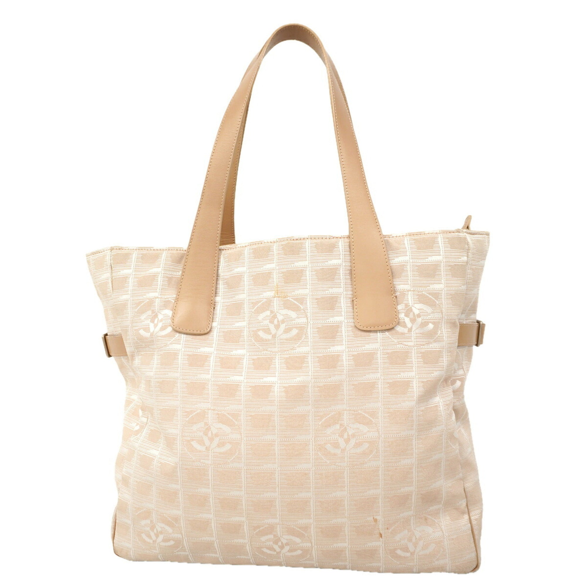 Chanel Beige Nylon Tote Bag (Pre-Owned)