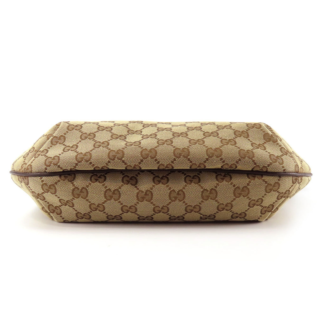 Gucci Gg Canvas Beige Brown Gg Canvas Shoulder Bag (Pre-Owned)