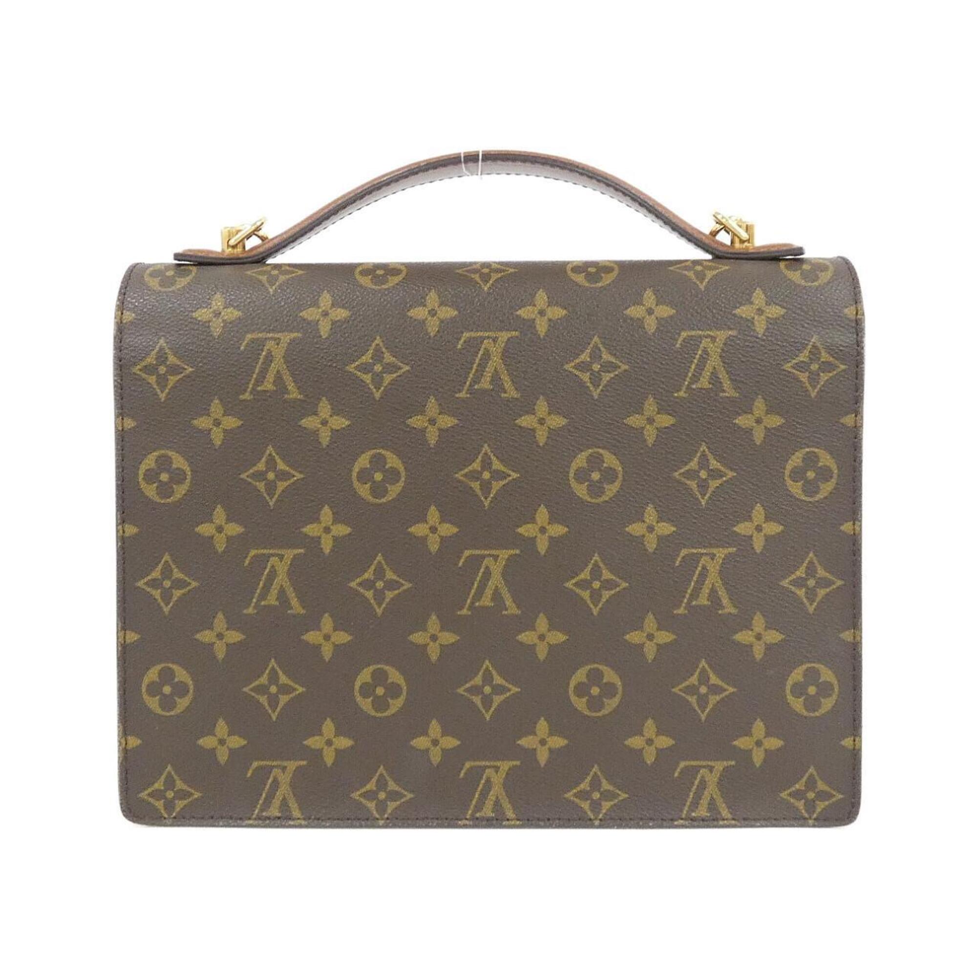 Louis Vuitton Marron Coated Canvas Handbag (Pre-Owned)