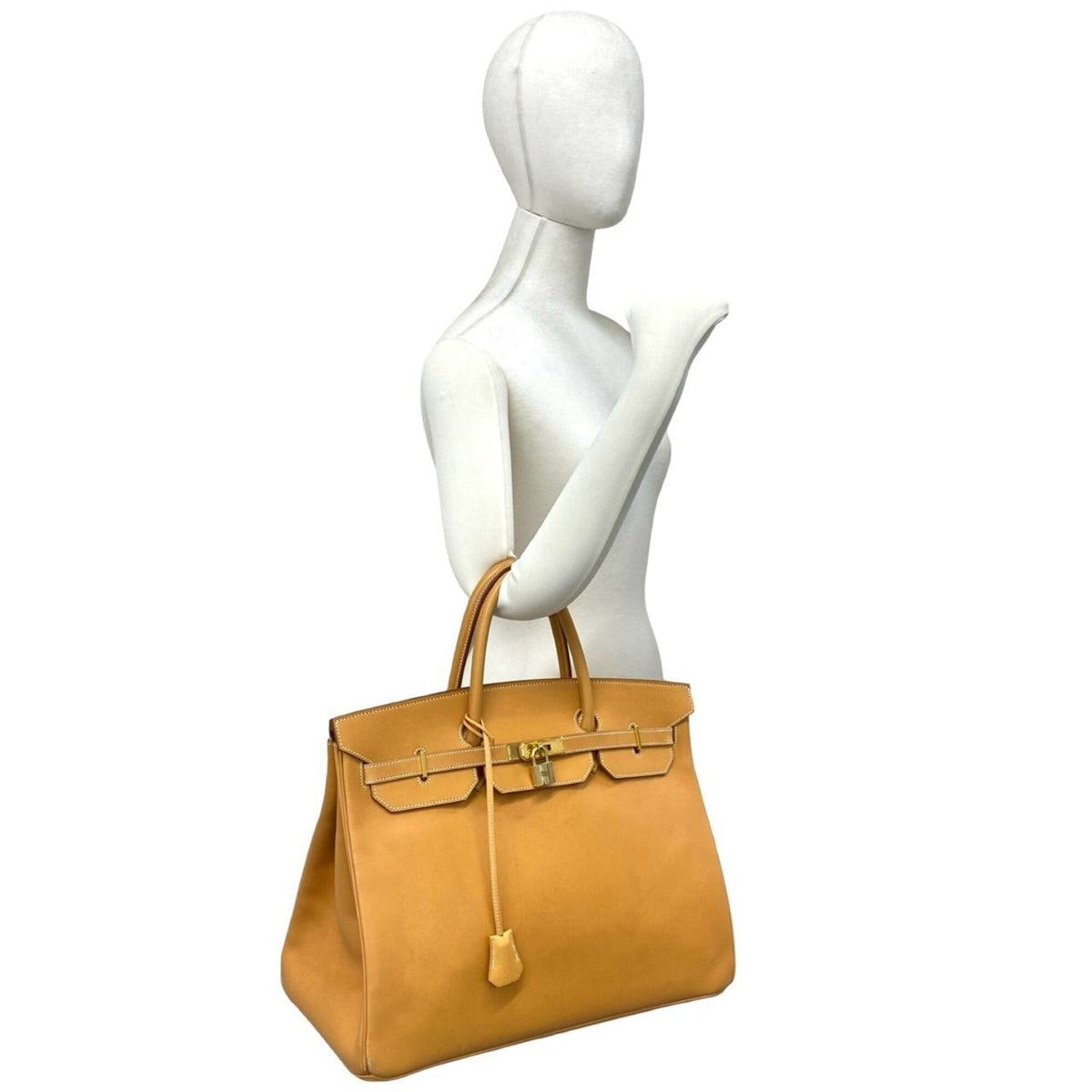 Hermes Brown Leather Handbag (Pre-Owned)