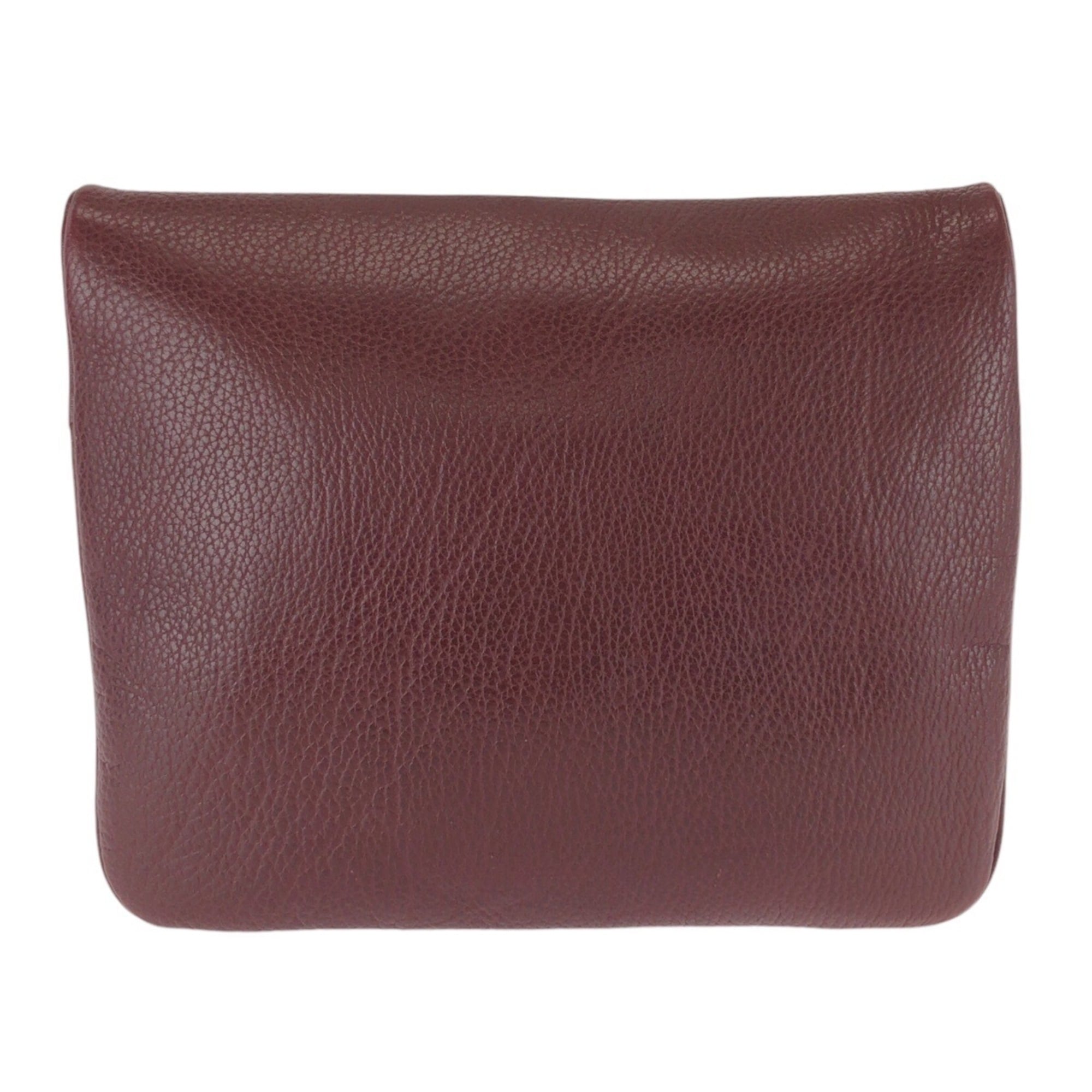 Cartier Bordeaux Wine Red Leather Shoulder Bag (Pre-Owned)
