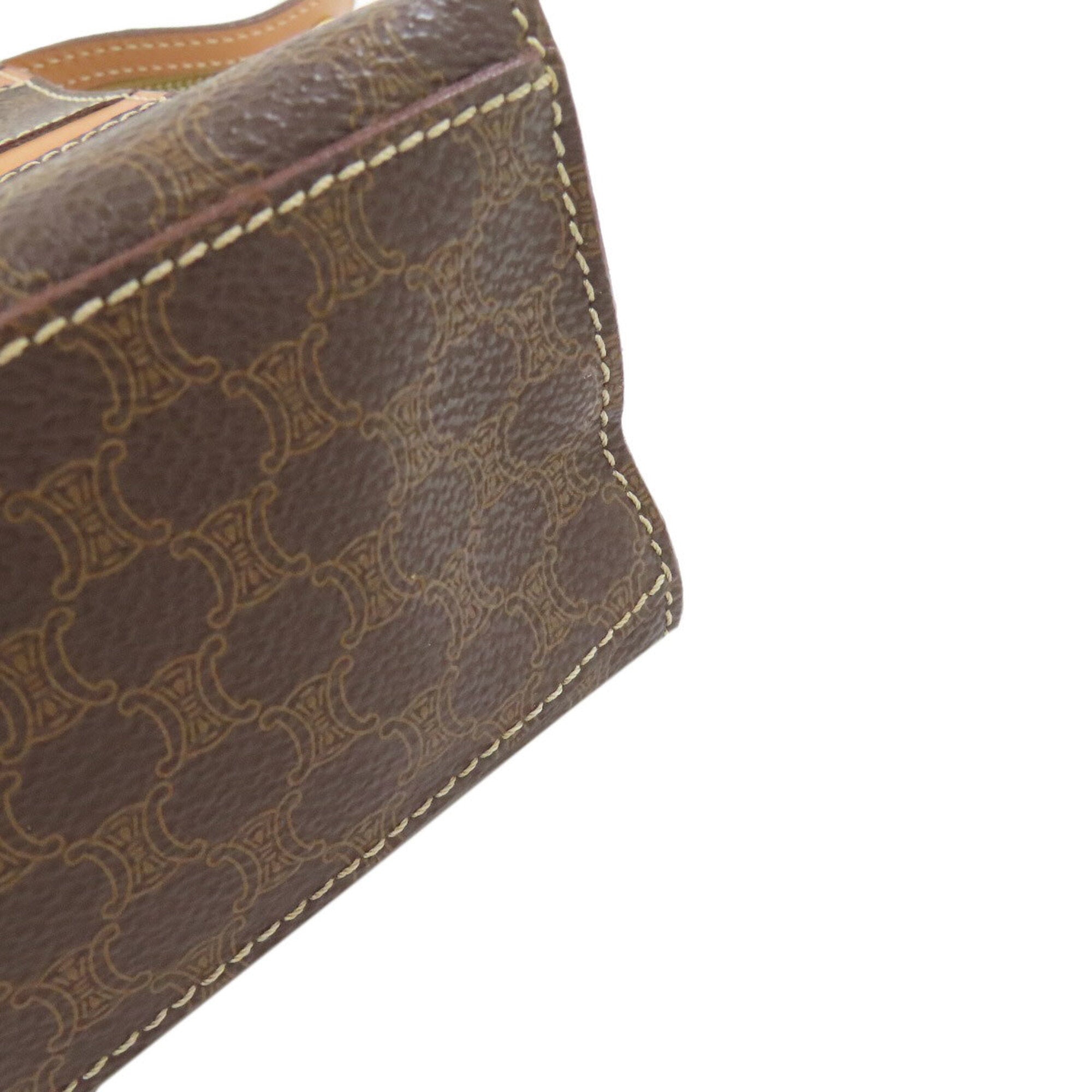 Celine Macadam Brown Pvc Handbag (Pre-Owned)