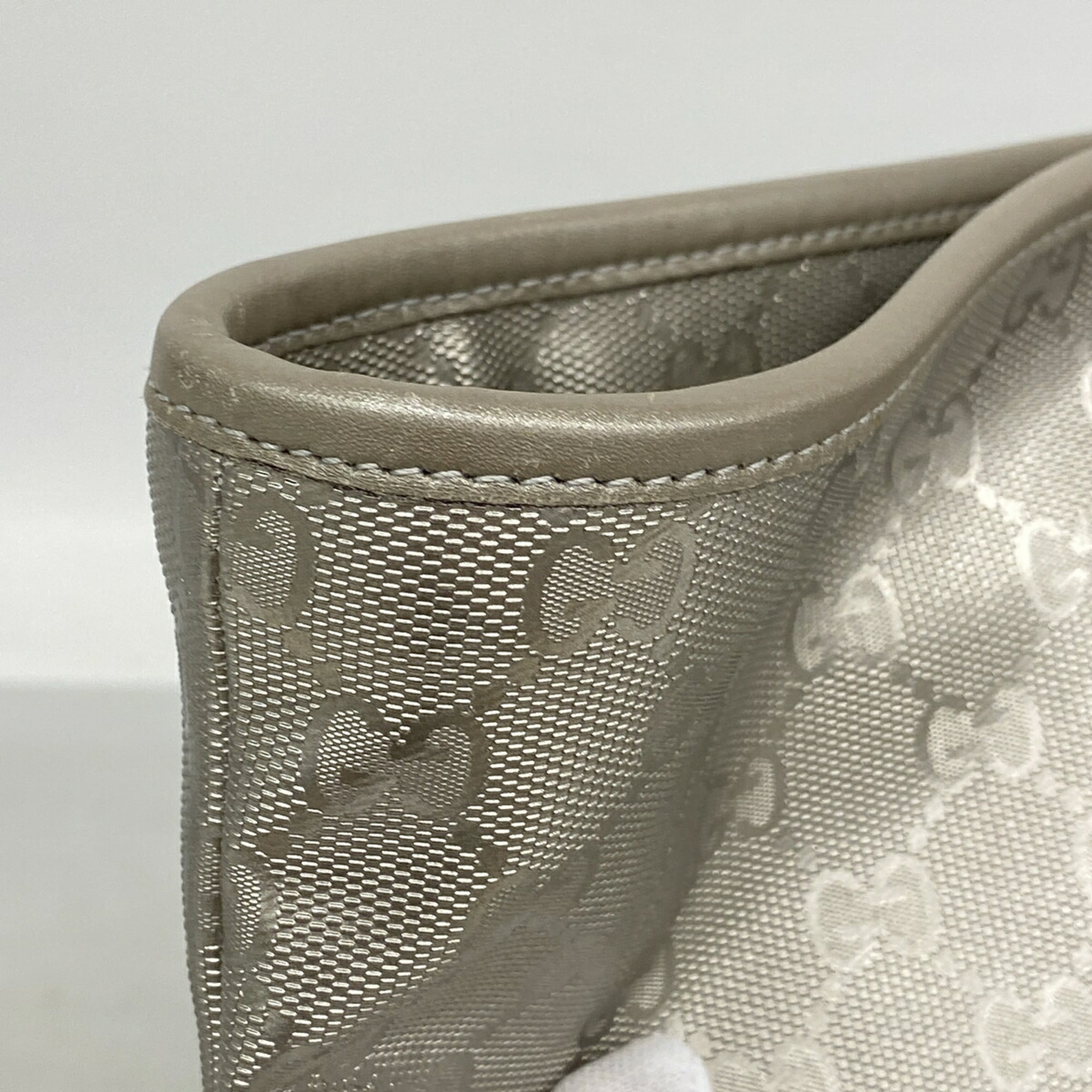 Gucci Silver Pvc Tote Bag (Pre-Owned)