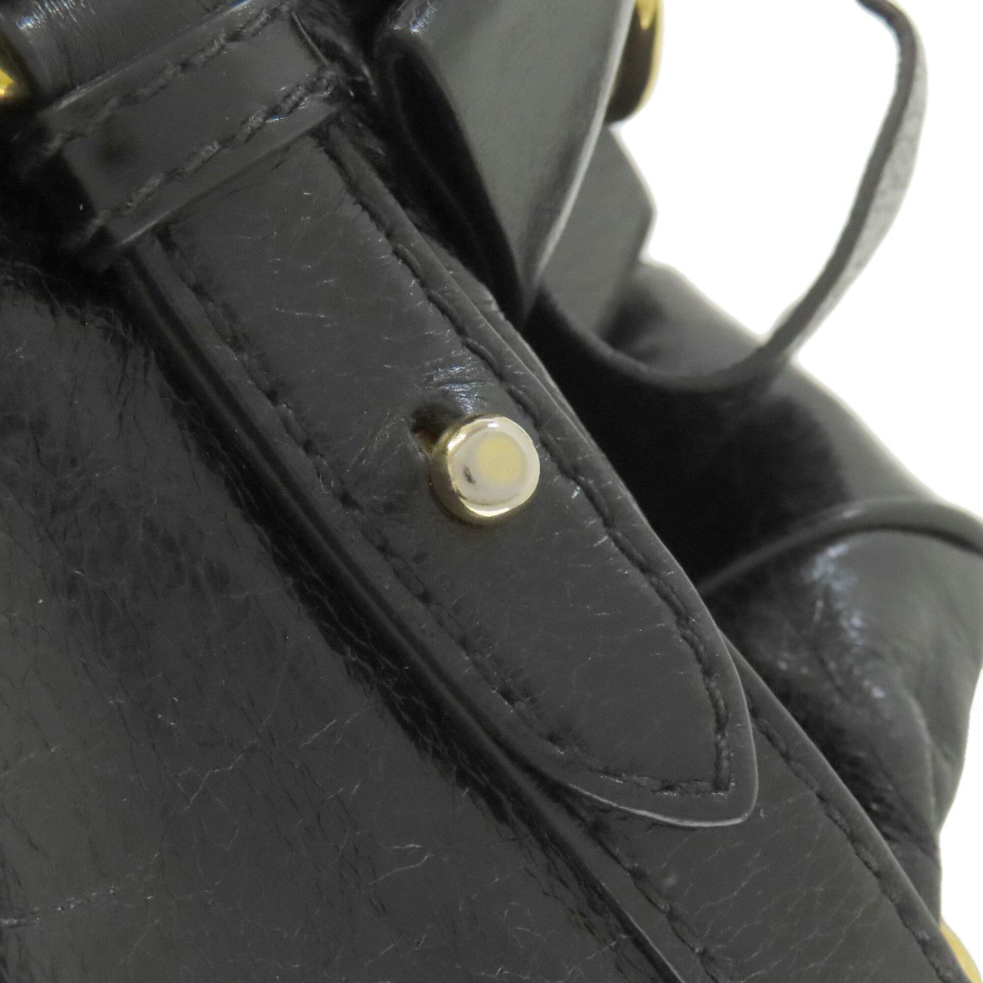 Miu Miu Black Leather Handbag (Pre-Owned)