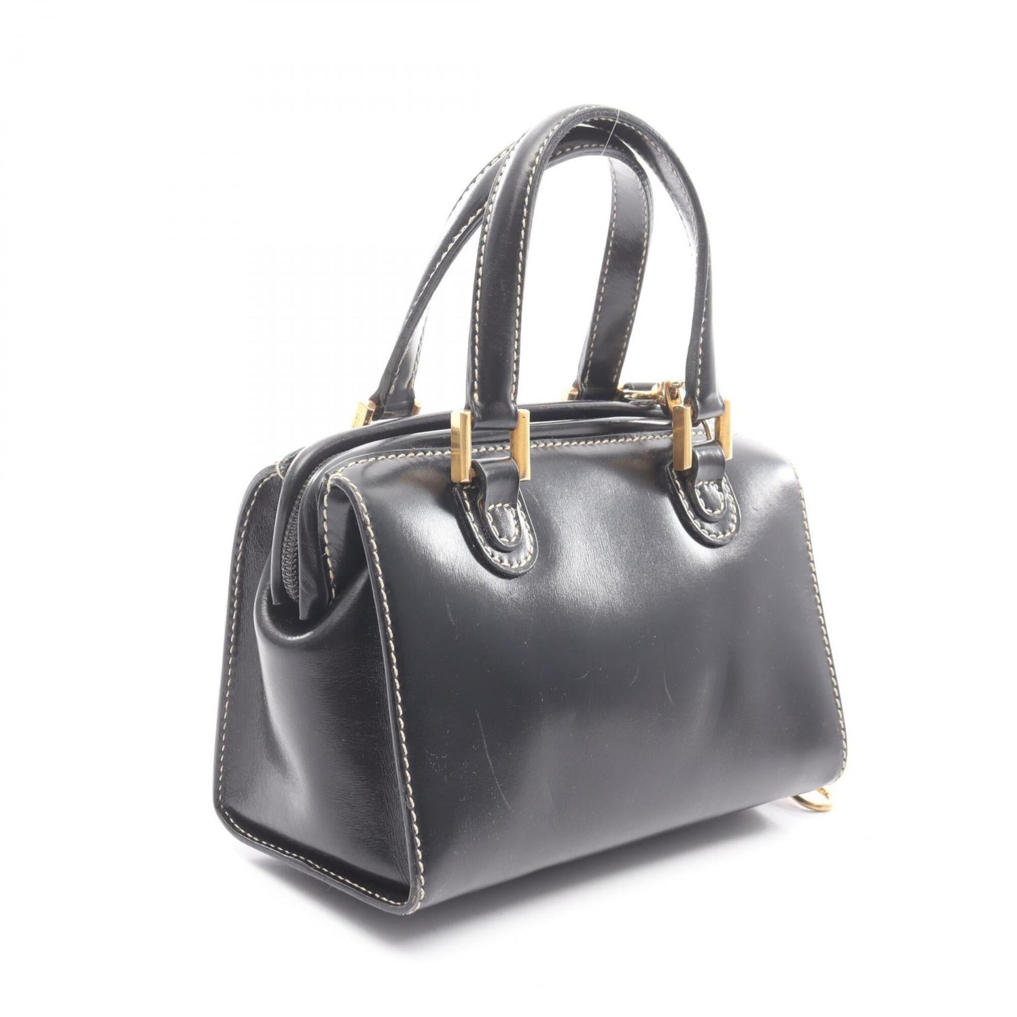 Fendi Black Leather Handbag (Pre-Owned)