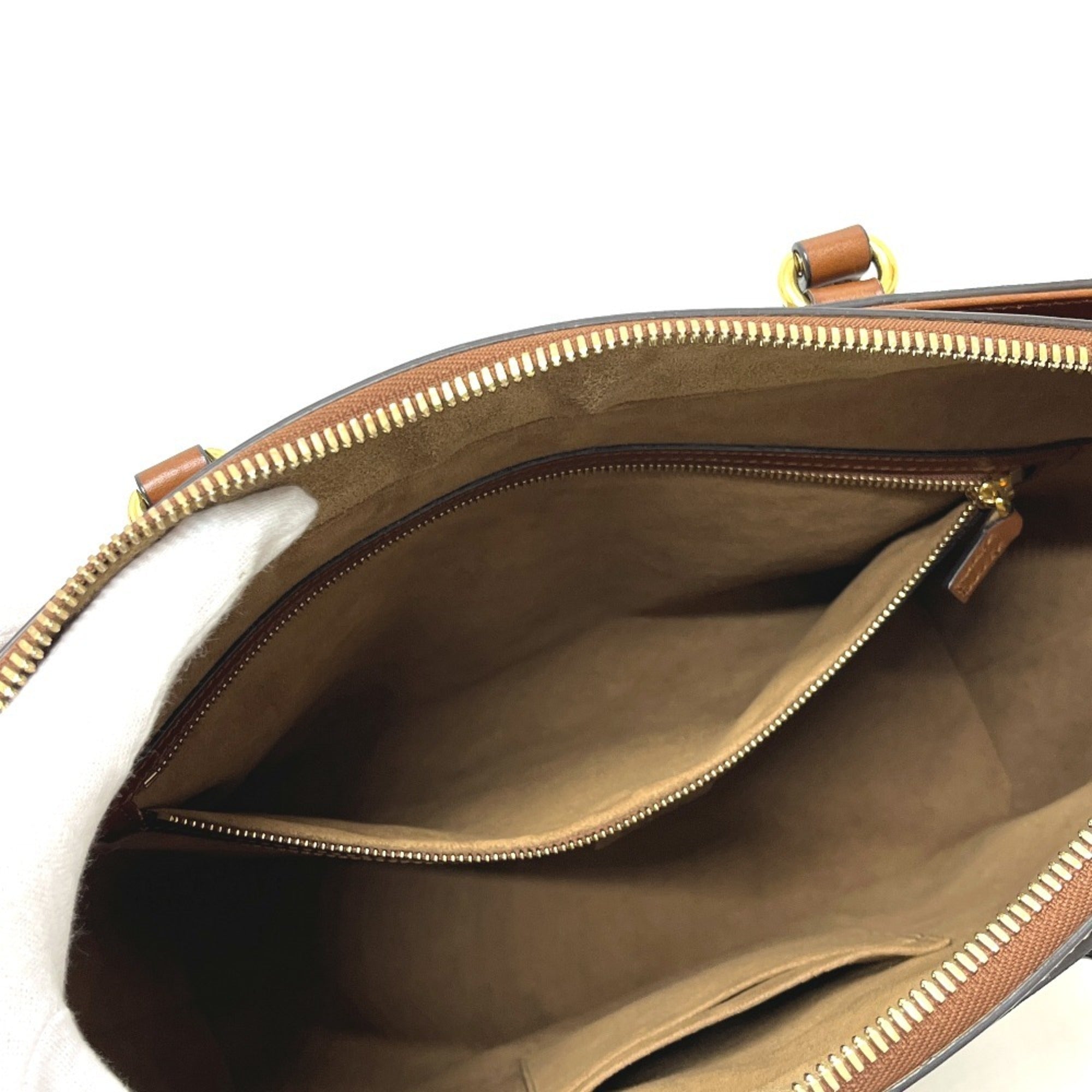 Gucci Beige Gg Canvas Handbag Shopping Bag Tote Bag (Pre-Owned)