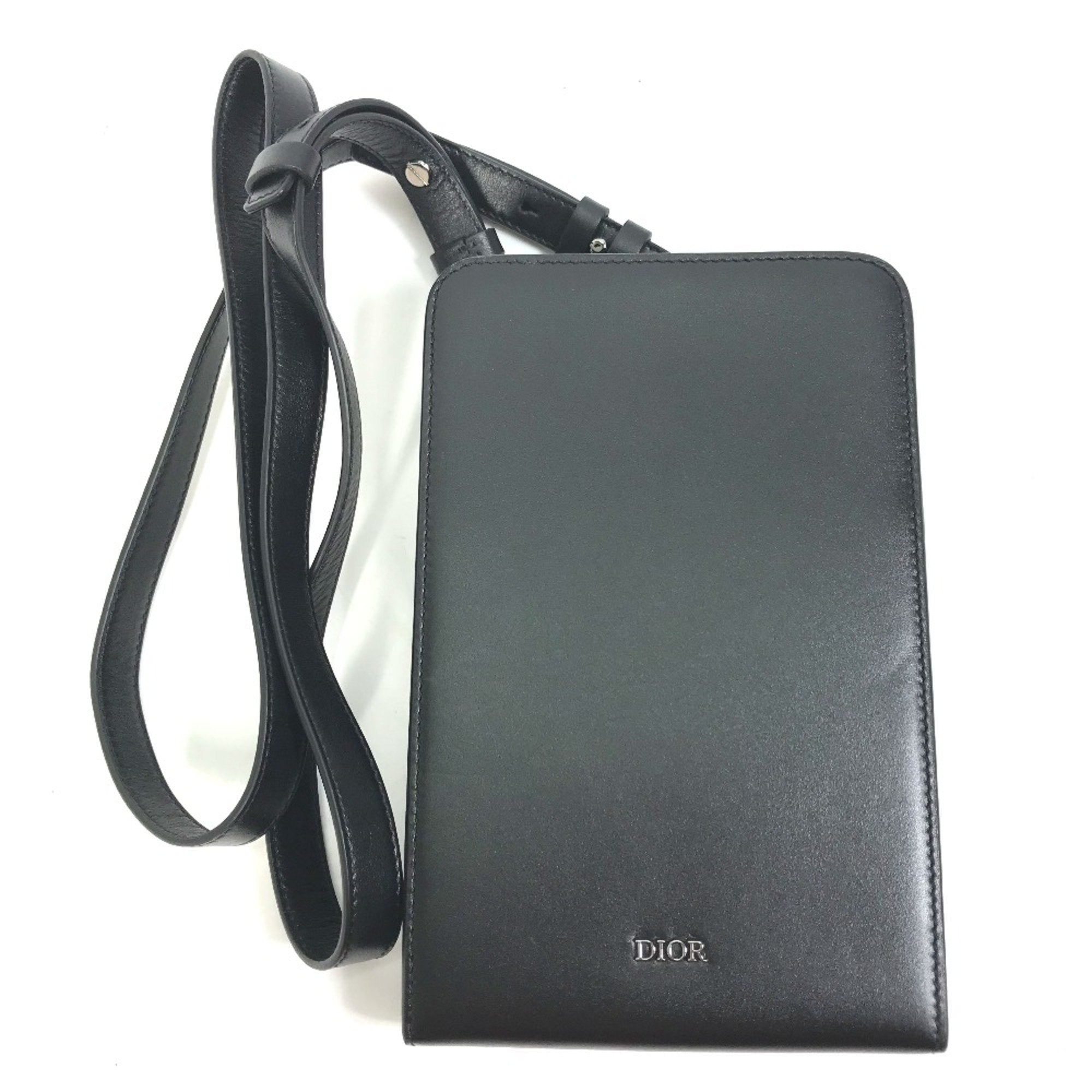 Christian Dior Black Leather Shoulder Bag (Pre-Owned)