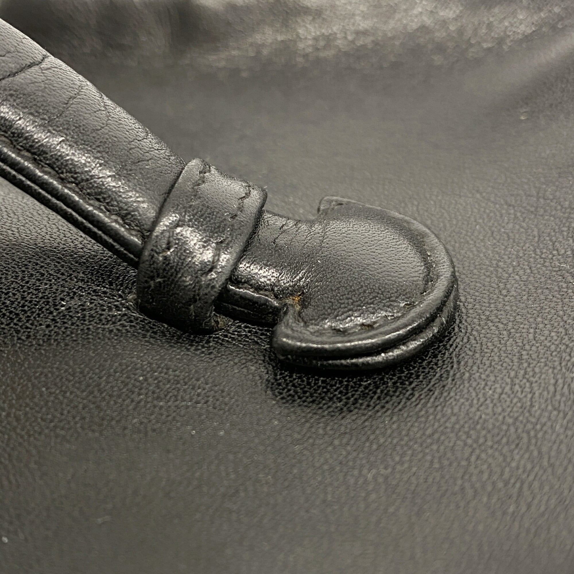 Chanel Black Leather Vanity Bag (Pre-Owned)