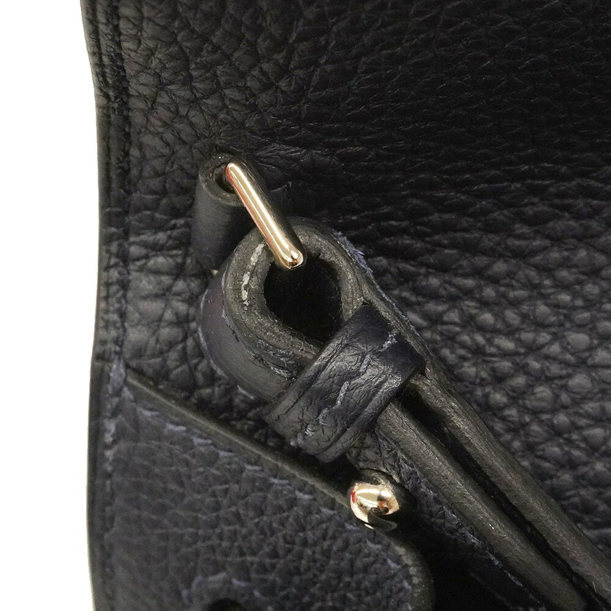 Hermes Blue Indigo Togo Leather Clutch Bag (Pre-Owned)