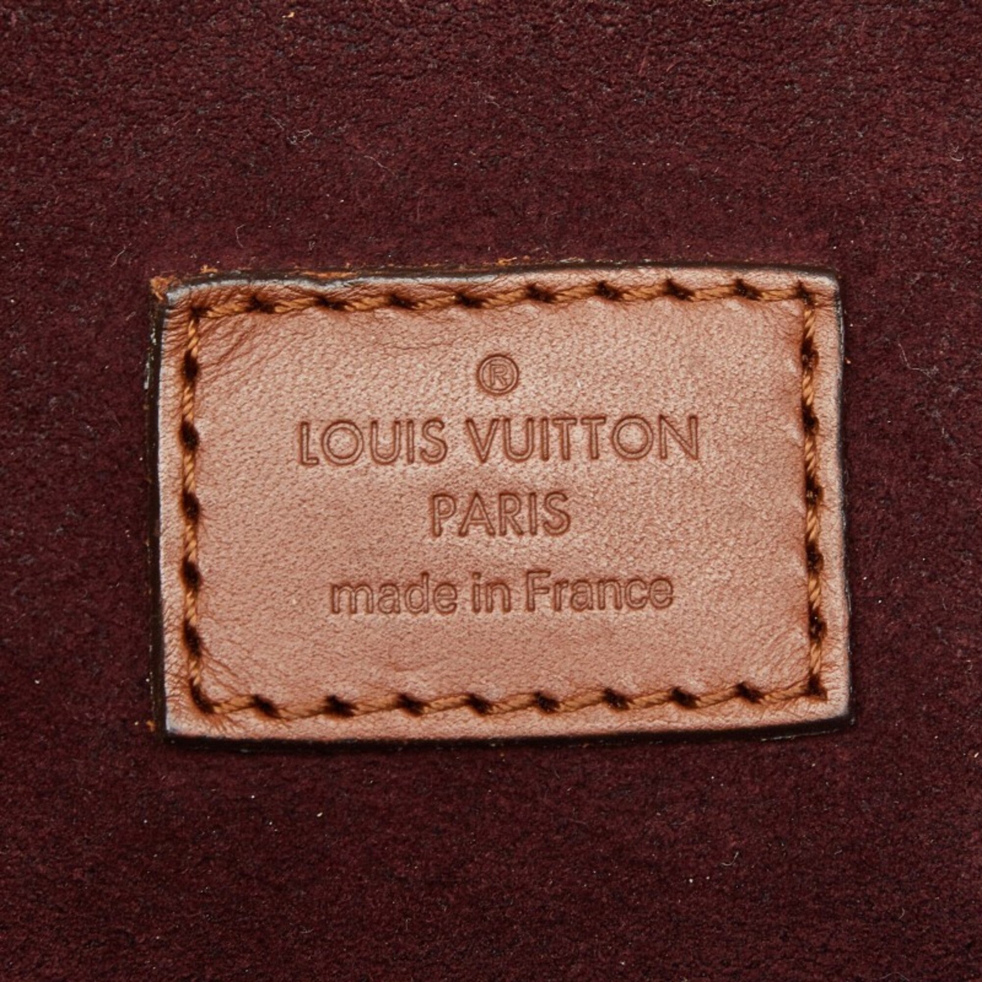 Louis Vuitton Brown Pvc Leather Handbag Shoulder Bag (Pre-Owned)