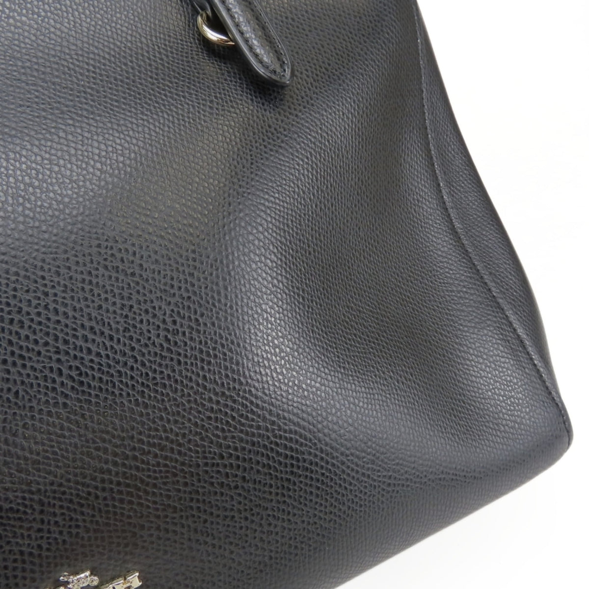 Coach Black Leather Tote Bag (Pre-Owned)