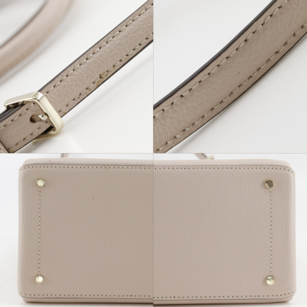 Kate Spade Beige Leather Tote Bag (Pre-Owned)
