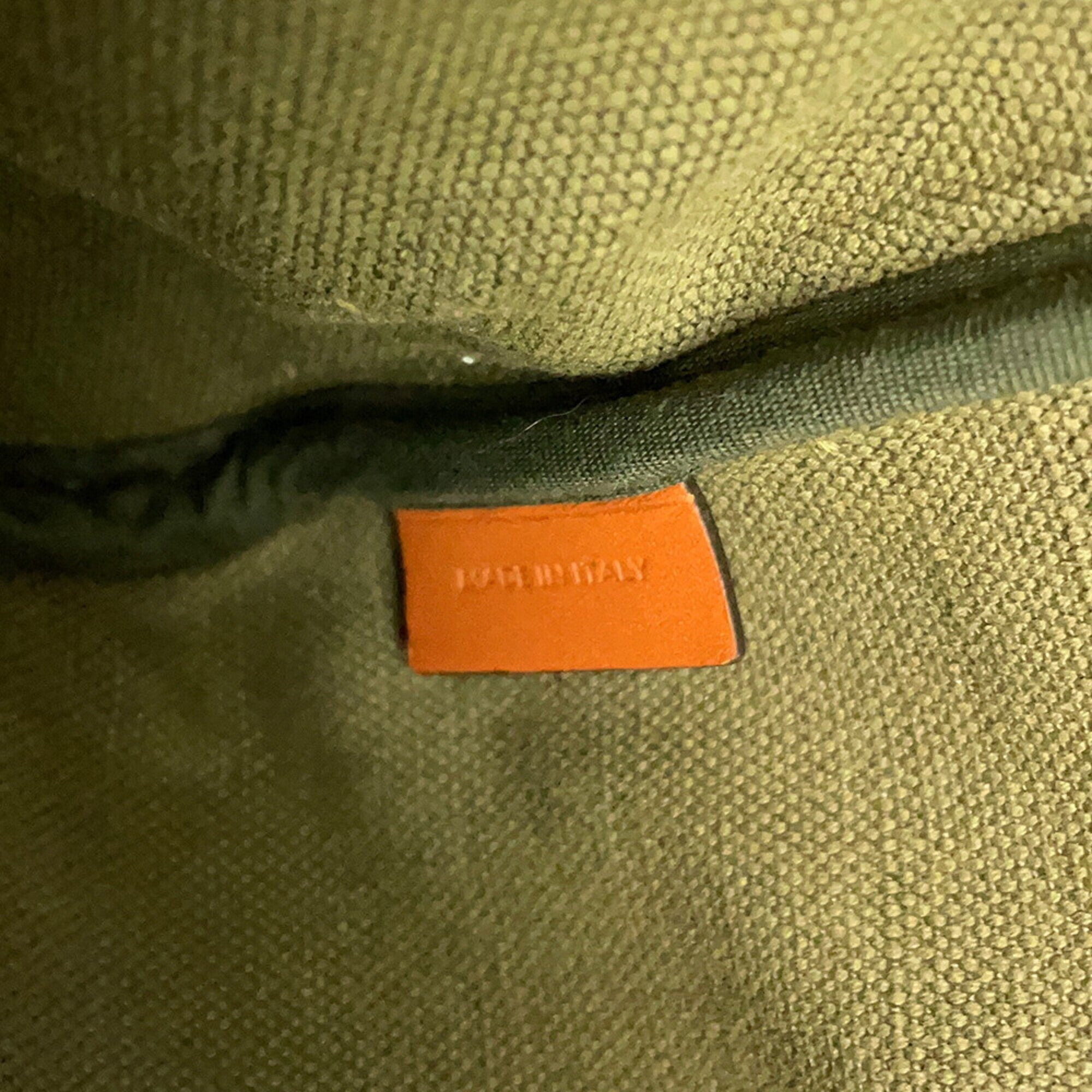 Celine Brown Khaki Canvas Leather Boston Bag (Pre-Owned)