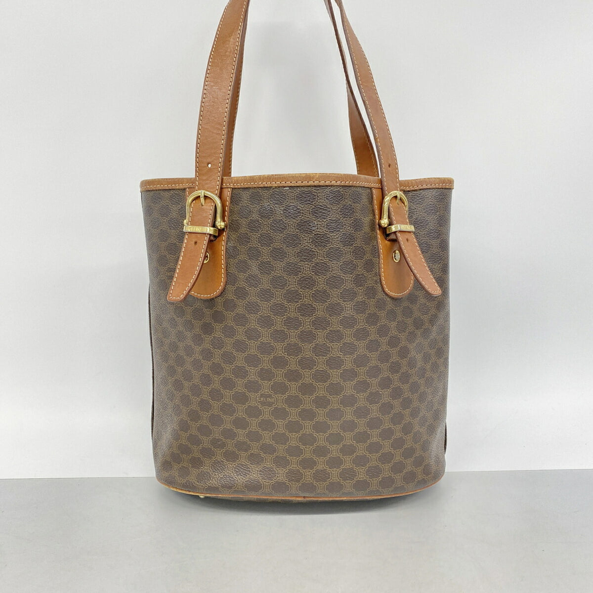 Celine Brown Pvc Tote Bag (Pre-Owned)