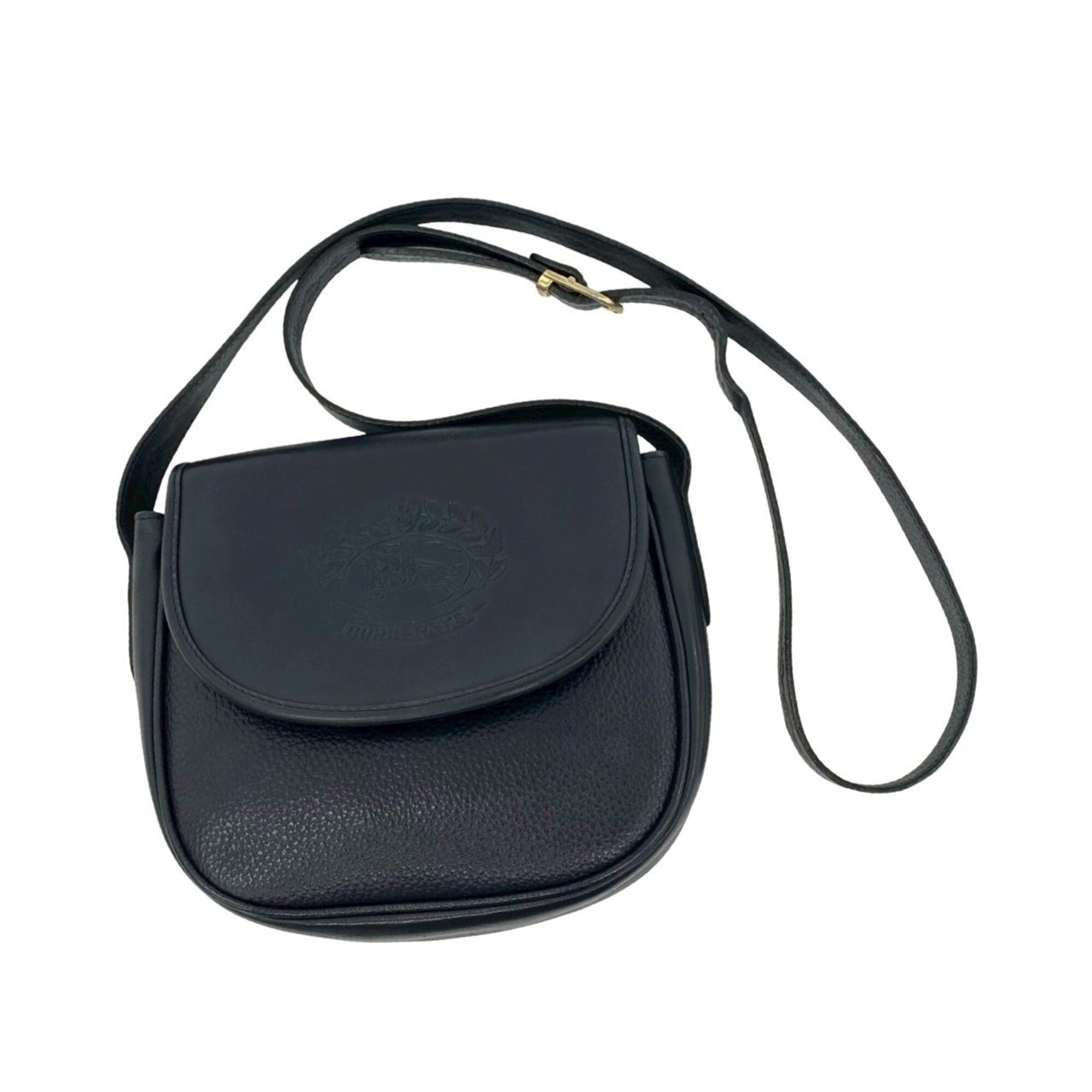 Burberry Navy Leather Shoulder Bag (Pre-Owned)