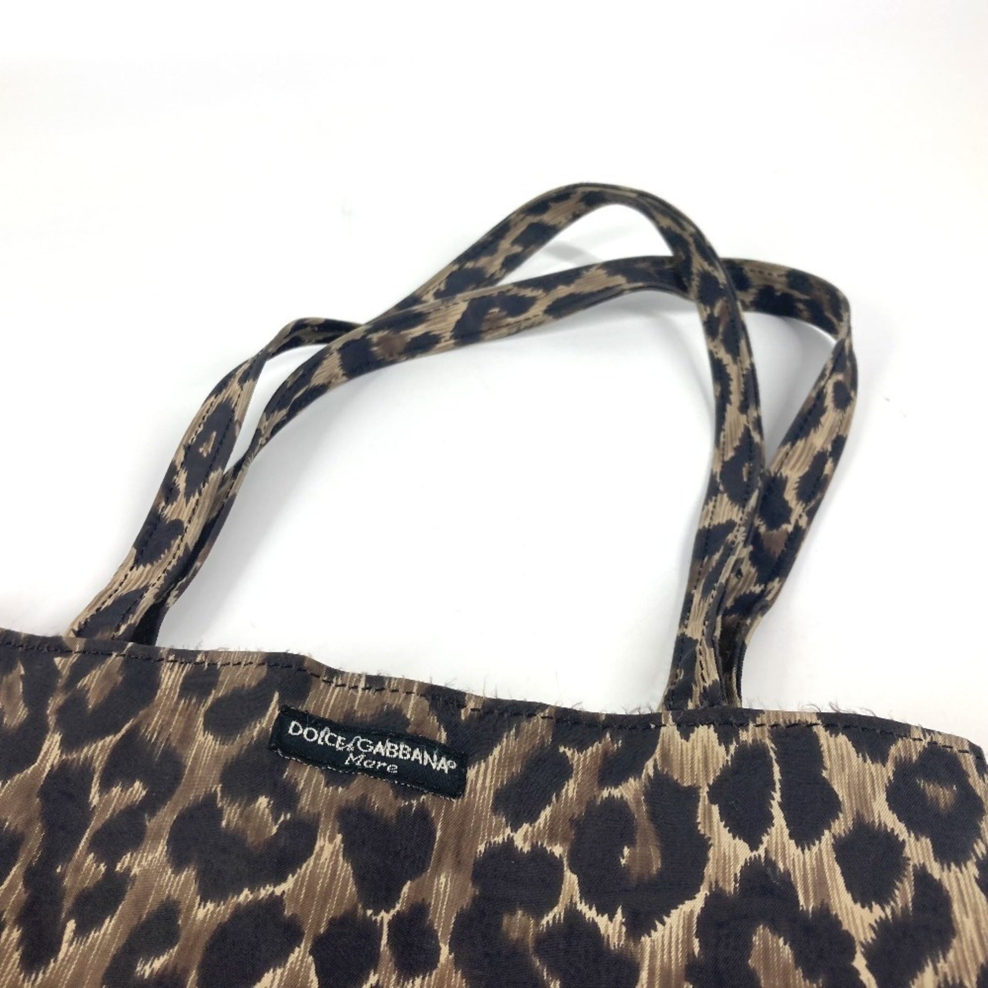 Dolce & Gabbana Brown Nylon Eco-Bag Handbag Shoulder Bag Tote Bag (Pre-Owned)
