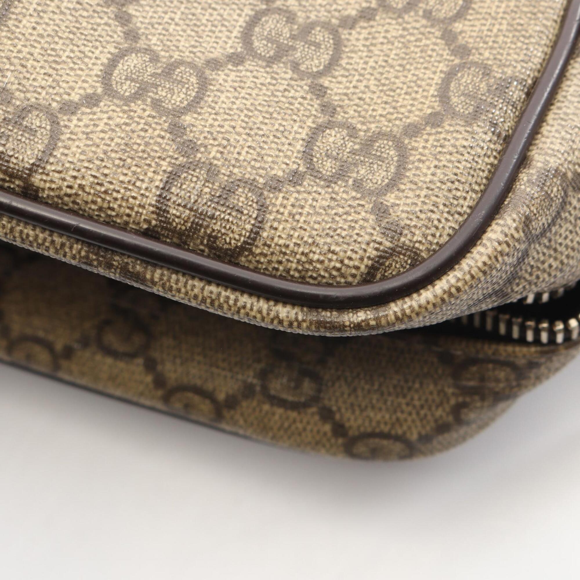 Gucci Beige Brown Pvc Leather Handbag Shoulder Bag (Pre-Owned)