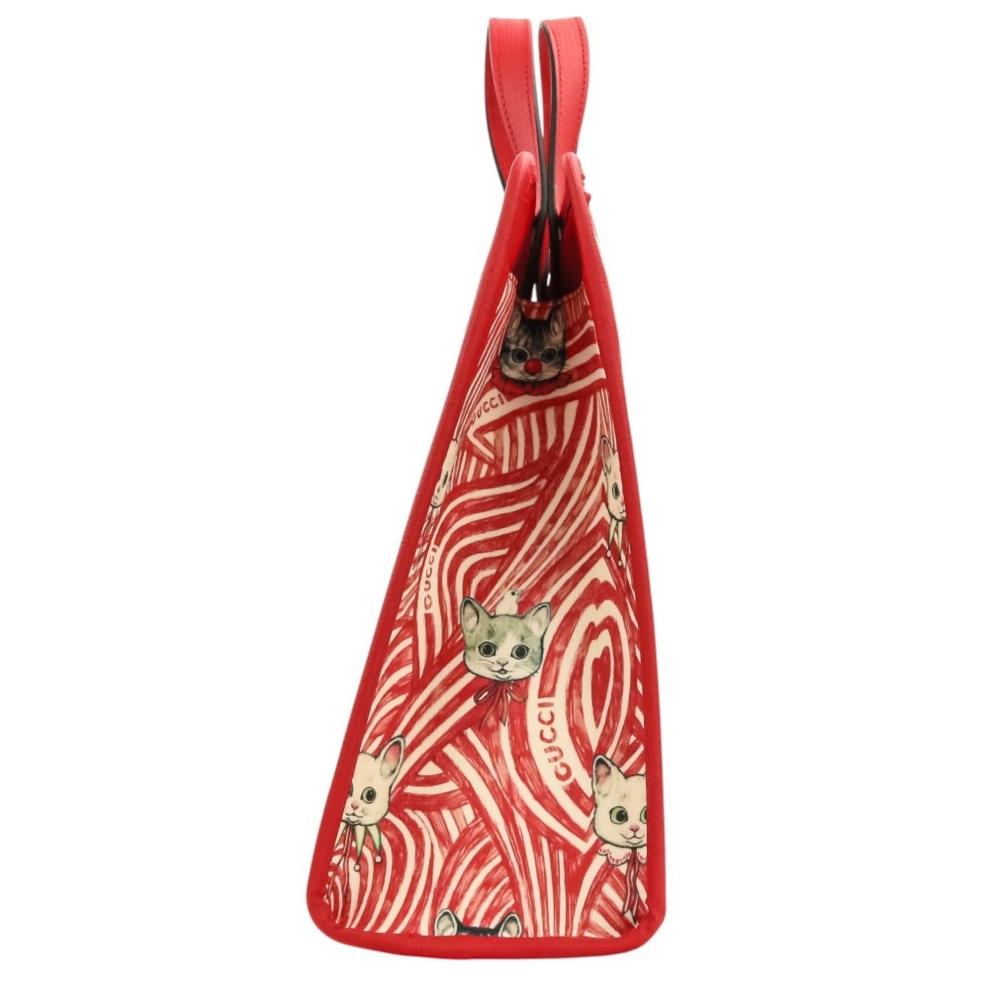 Gucci Red Color Shoulder Bag Tote Bag (Pre-Owned)