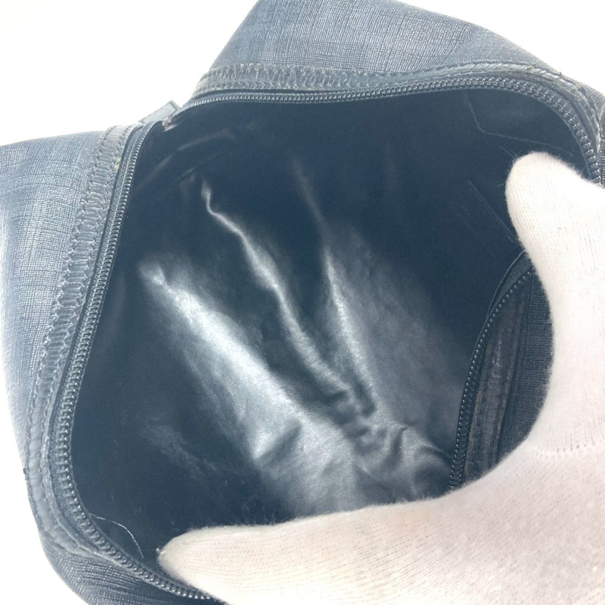 Fendi Zucca Black Pvc Pouch (Pre-Owned)