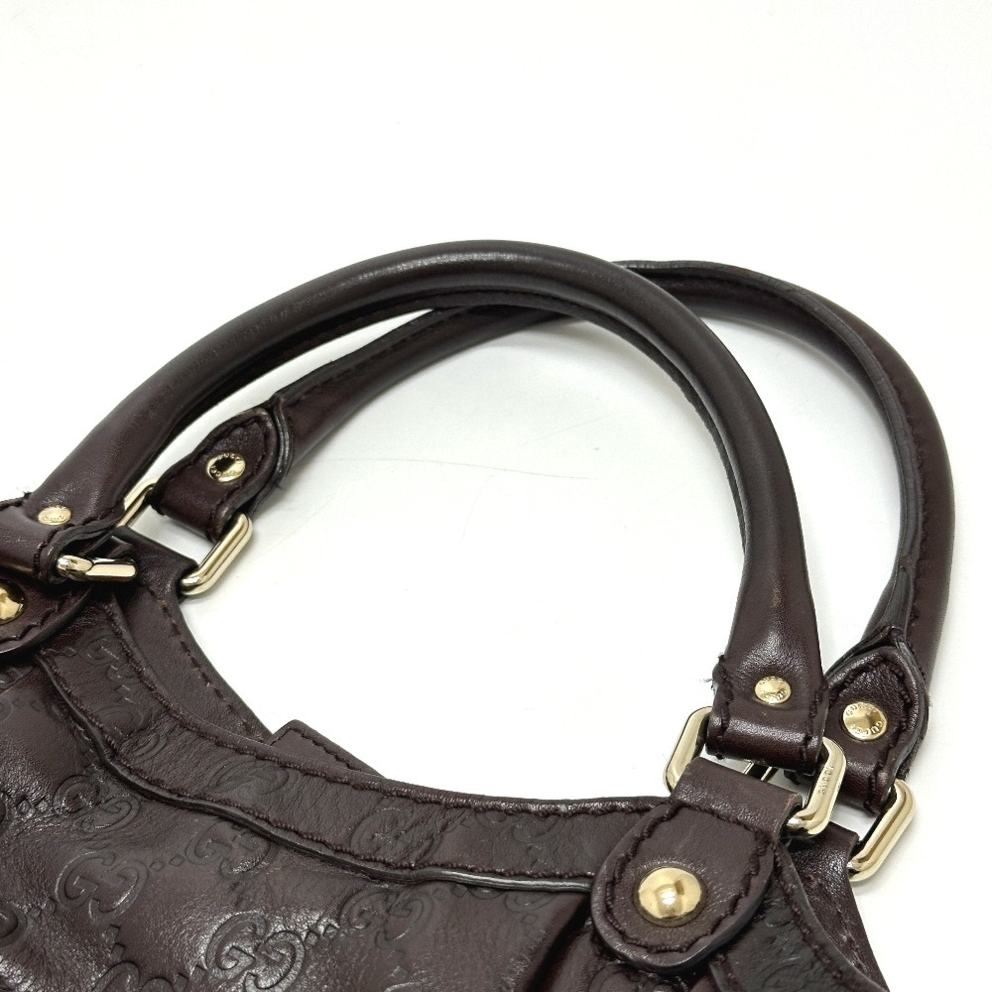 Gucci Brown Leather Tote Bag (Pre-Owned)