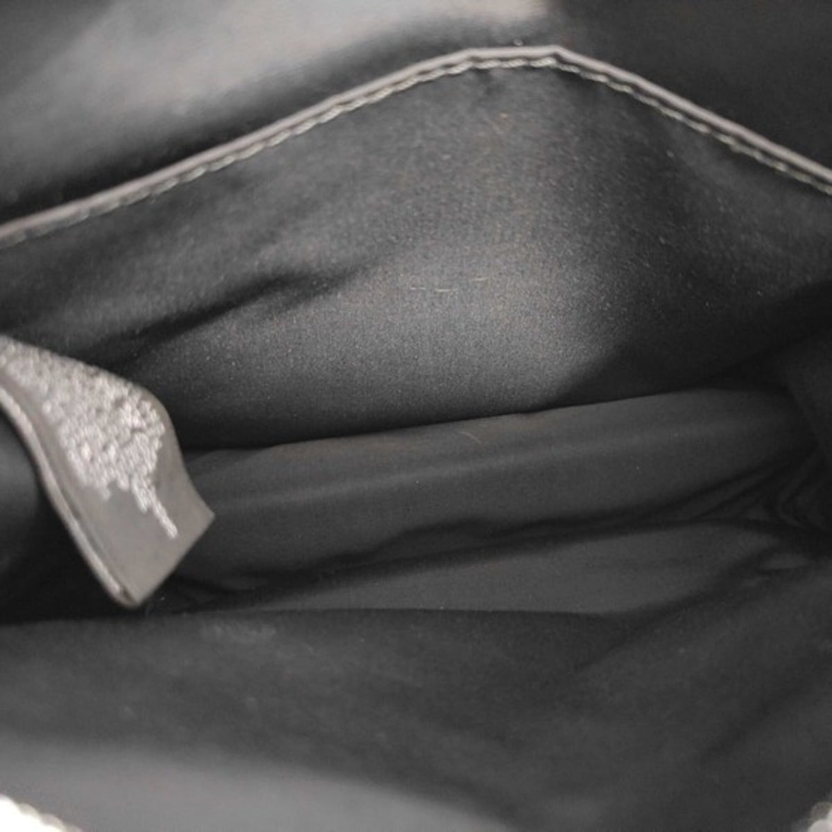 Hermes Brown Navy Canvas Leather Pouch (Pre-Owned)
