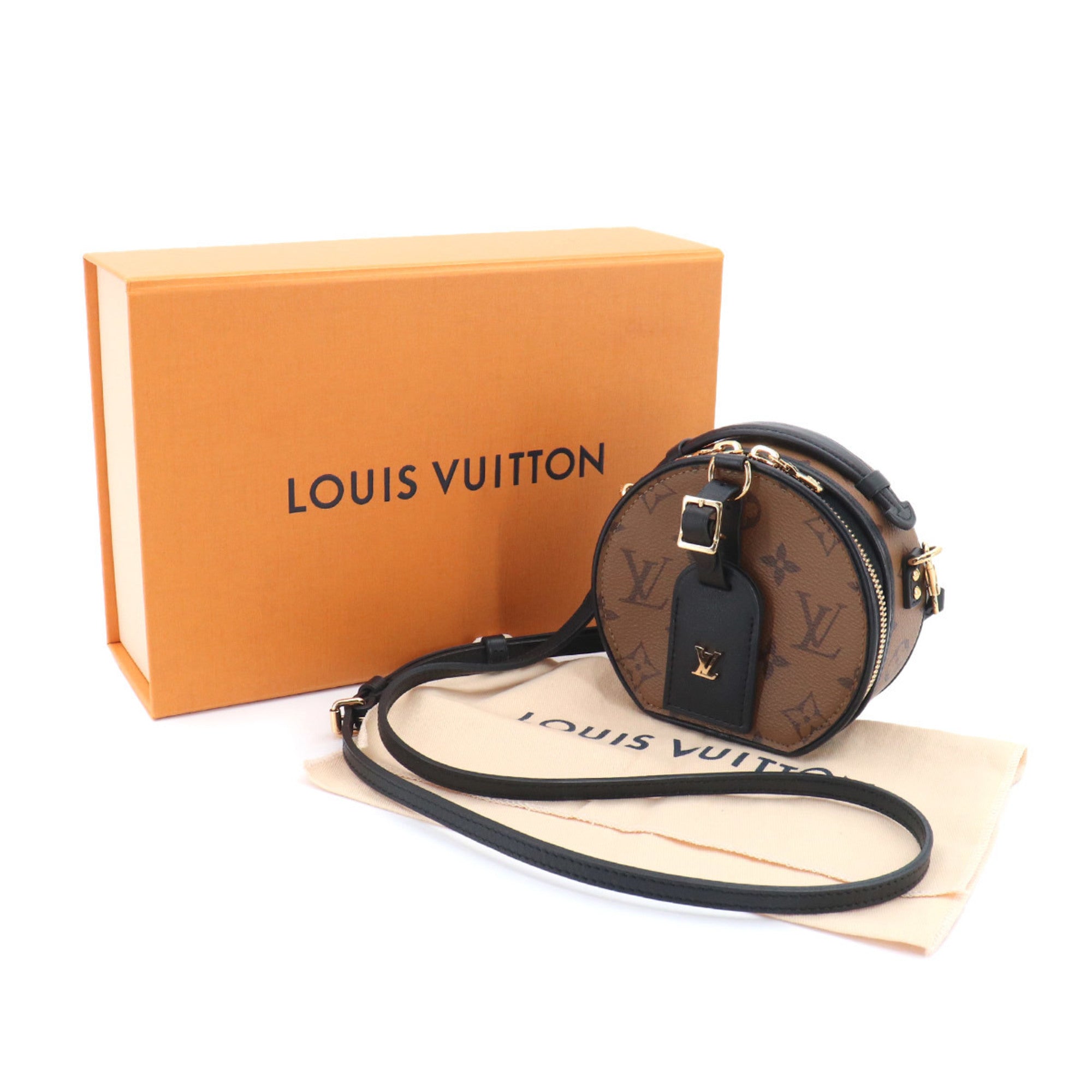 Louis Vuitton Monogram Reverse Monogram Reverse Handbag Pouch Shoulder Bag (Pre-Owned)