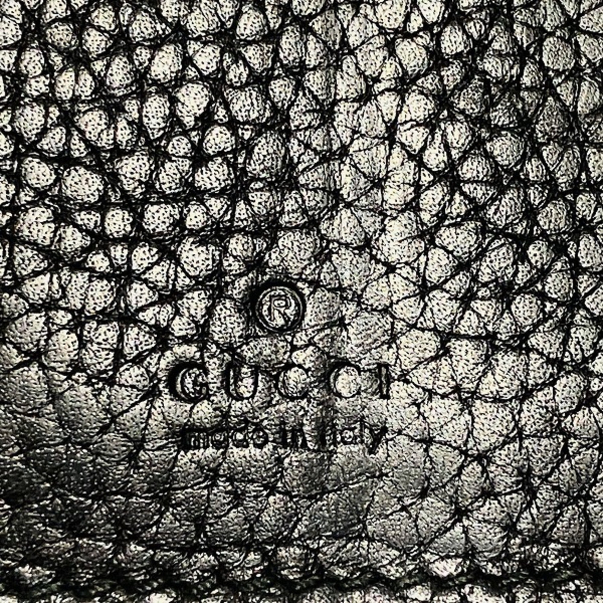 Gucci Black Leather Long Bill Wallet (Bi-Fold) (Pre-Owned)
