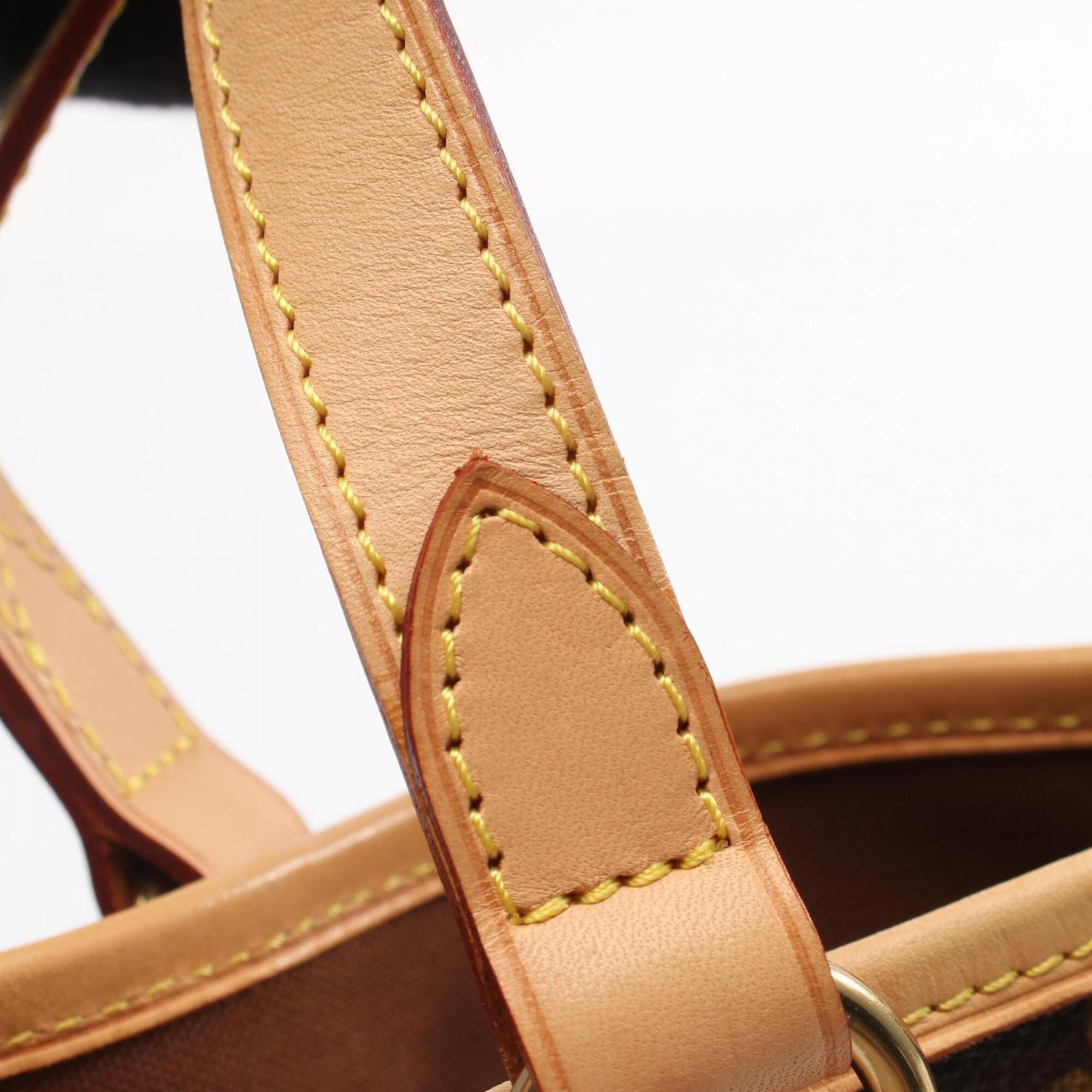 Louis Vuitton Brown Coated Canvas Leather Handbag (Pre-Owned)