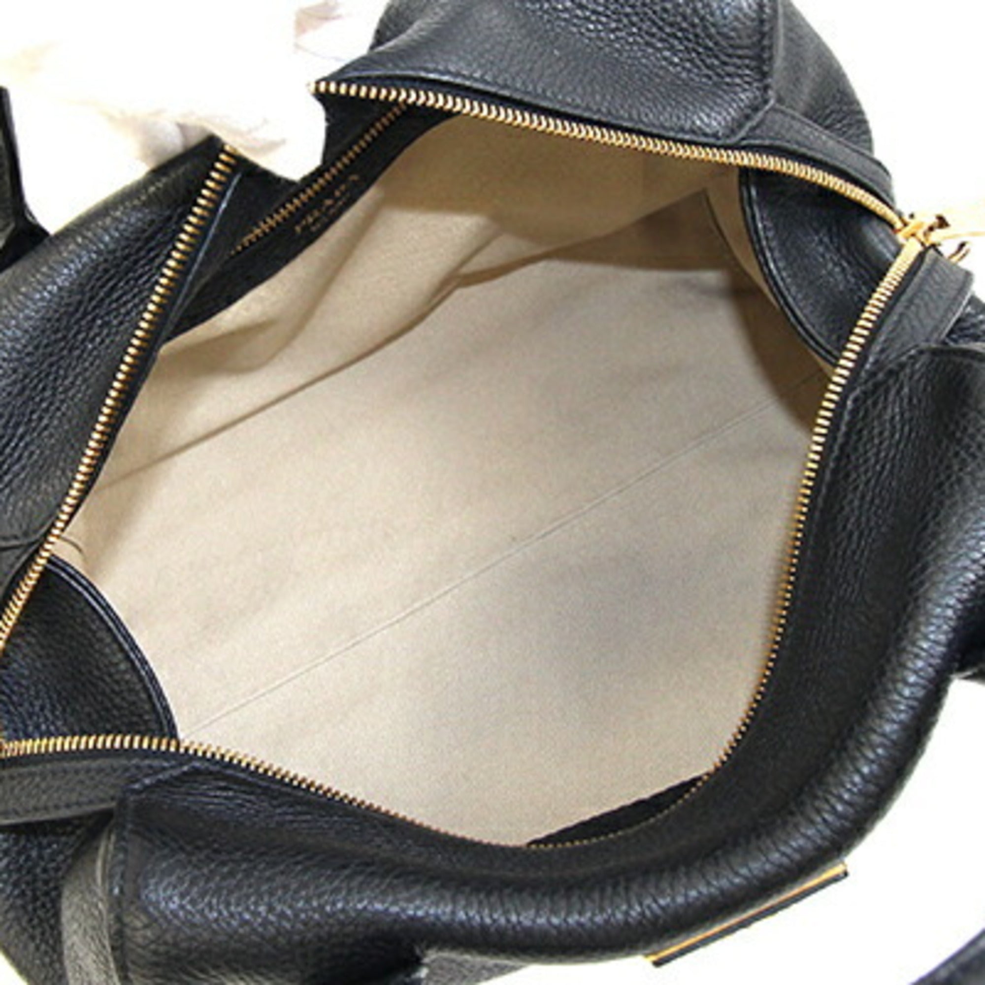 Prada Black Leather Handbag (Pre-Owned)