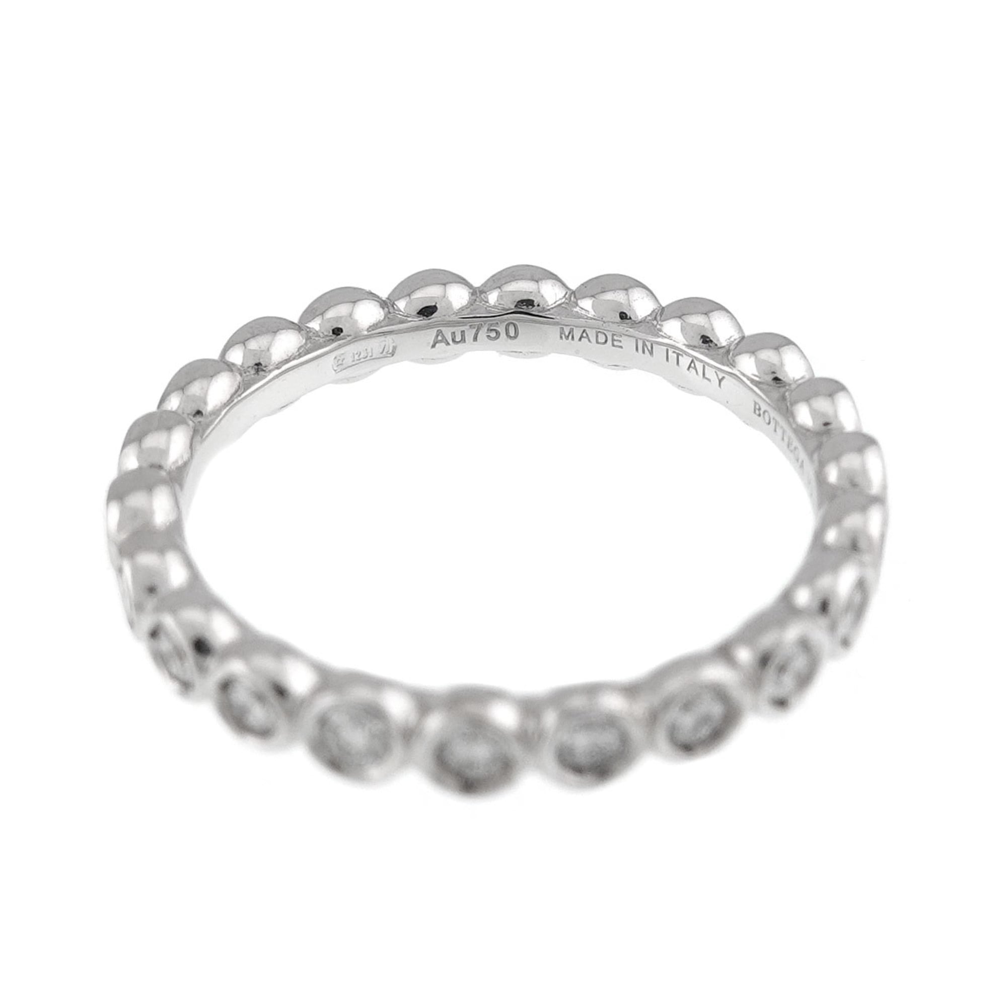 Bottega Veneta White Gold (18K) Band Ring (Pre-Owned)