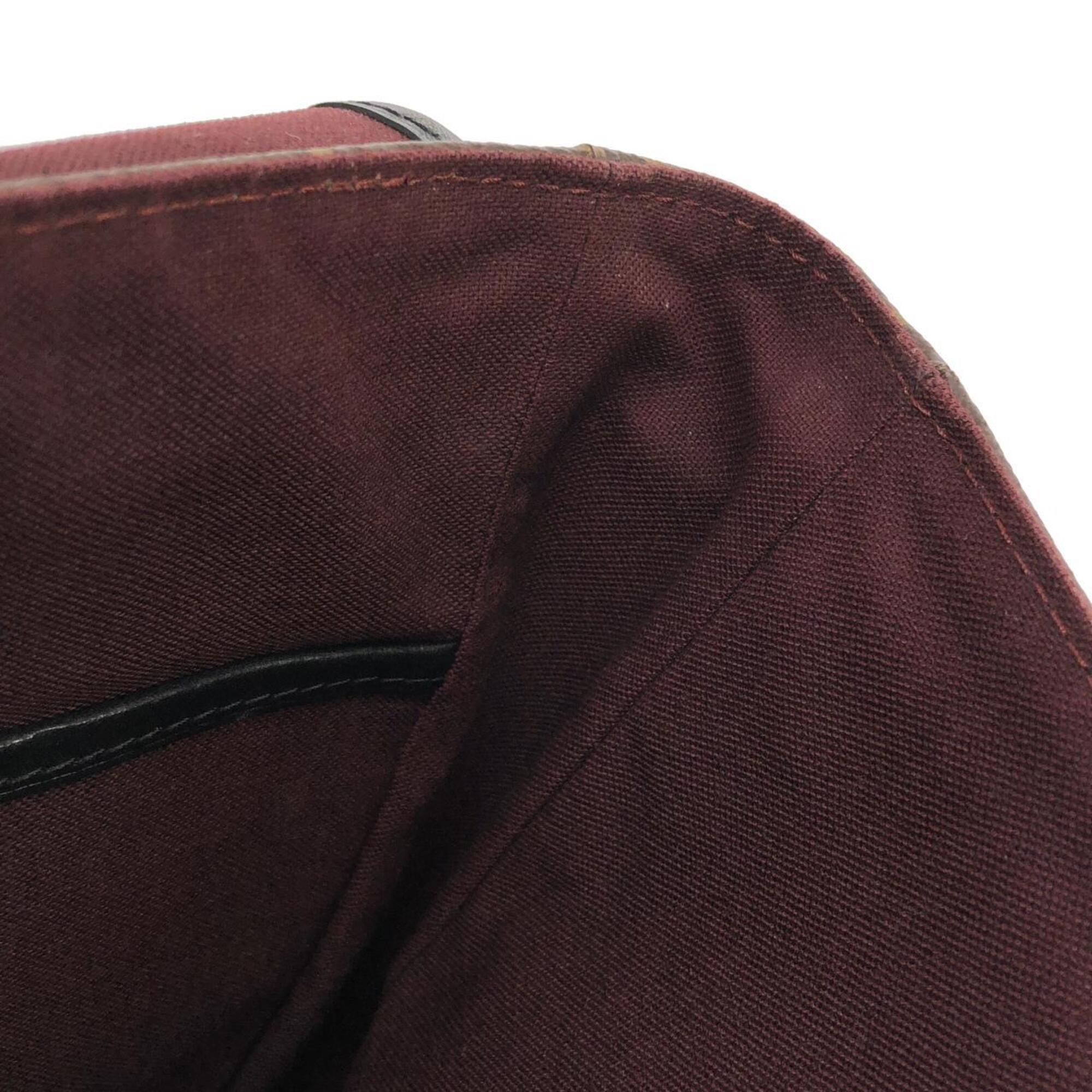 Louis Vuitton Marron Coated Canvas Shoulder Bag (Pre-Owned)