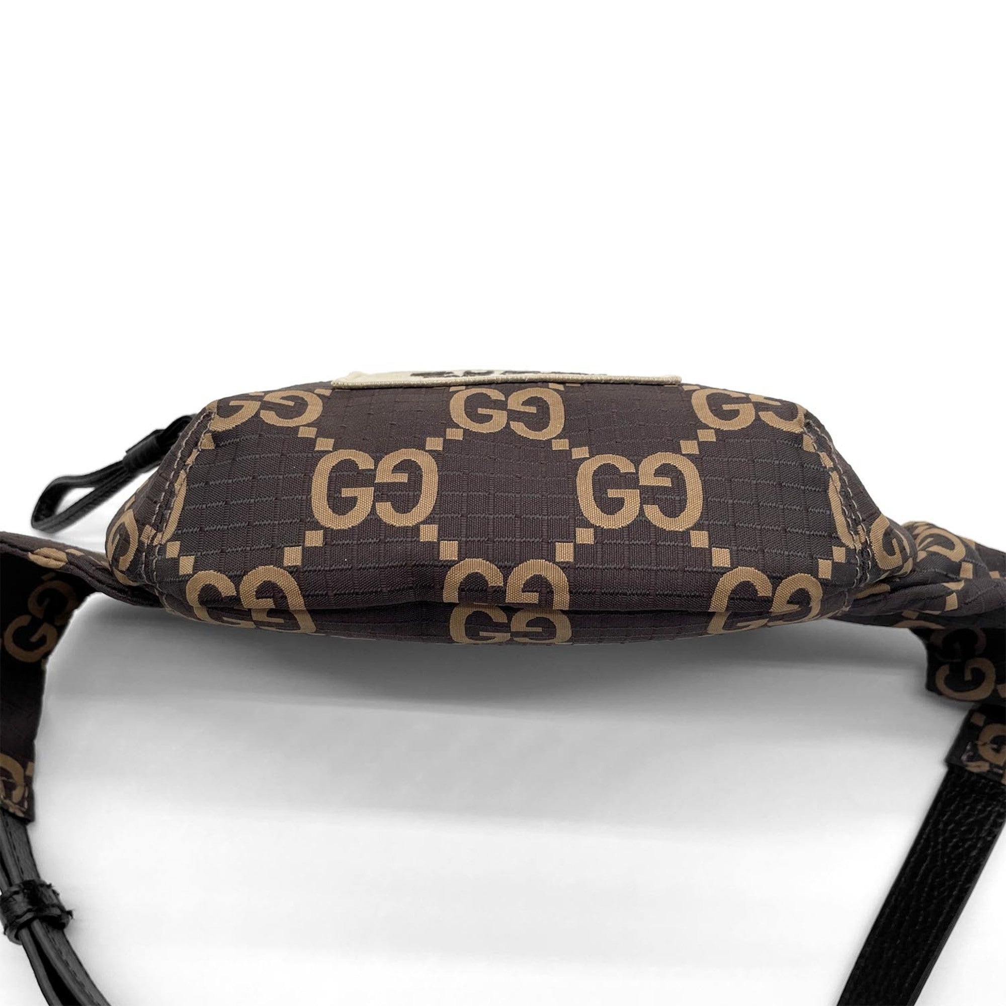 Gucci Brown Nylon Fanny Pack Sling Bag (Pre-Owned)