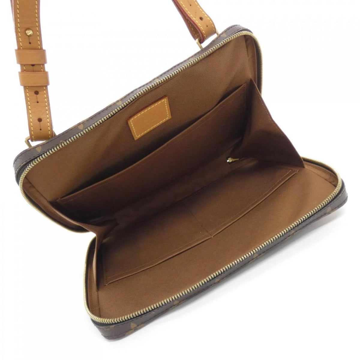 Louis Vuitton Monogram Marron Coated Canvas Shoulder Bag (Pre-Owned)