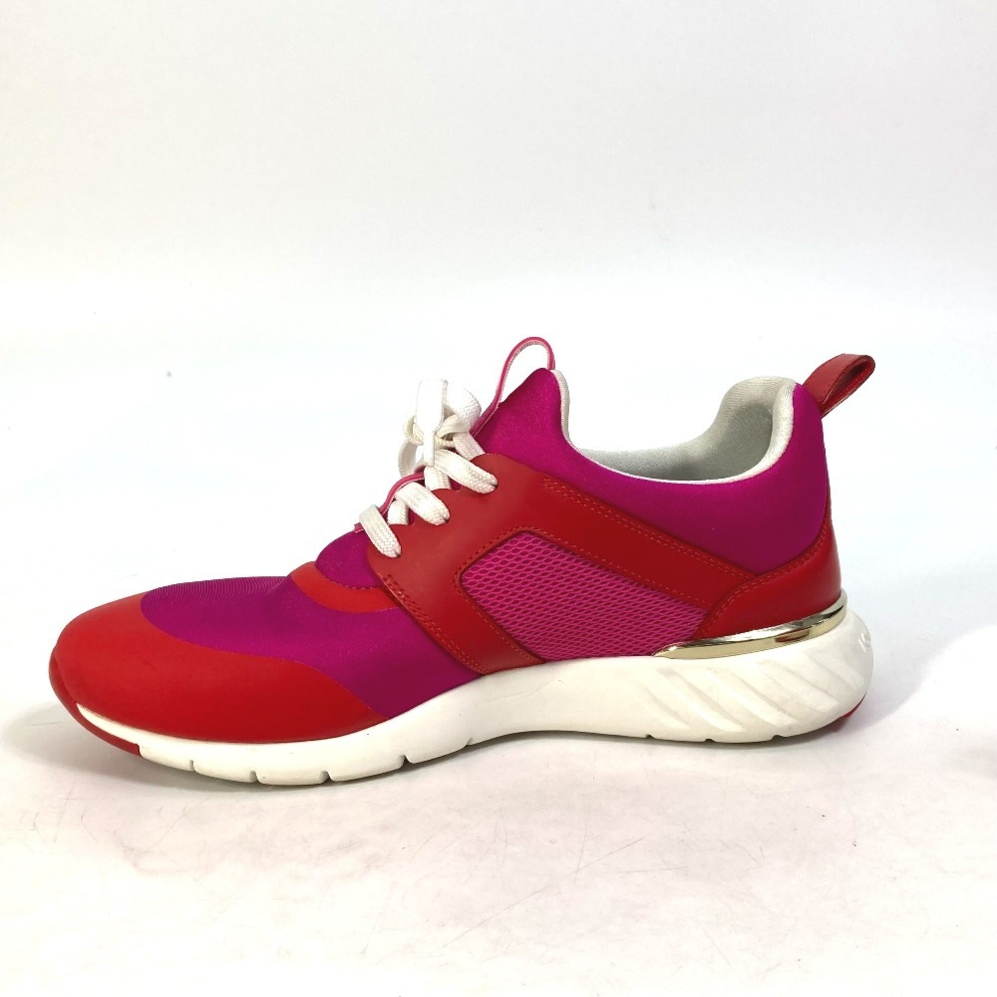Louis Vuitton Pink Red Color Sneakers (Pre-Owned)