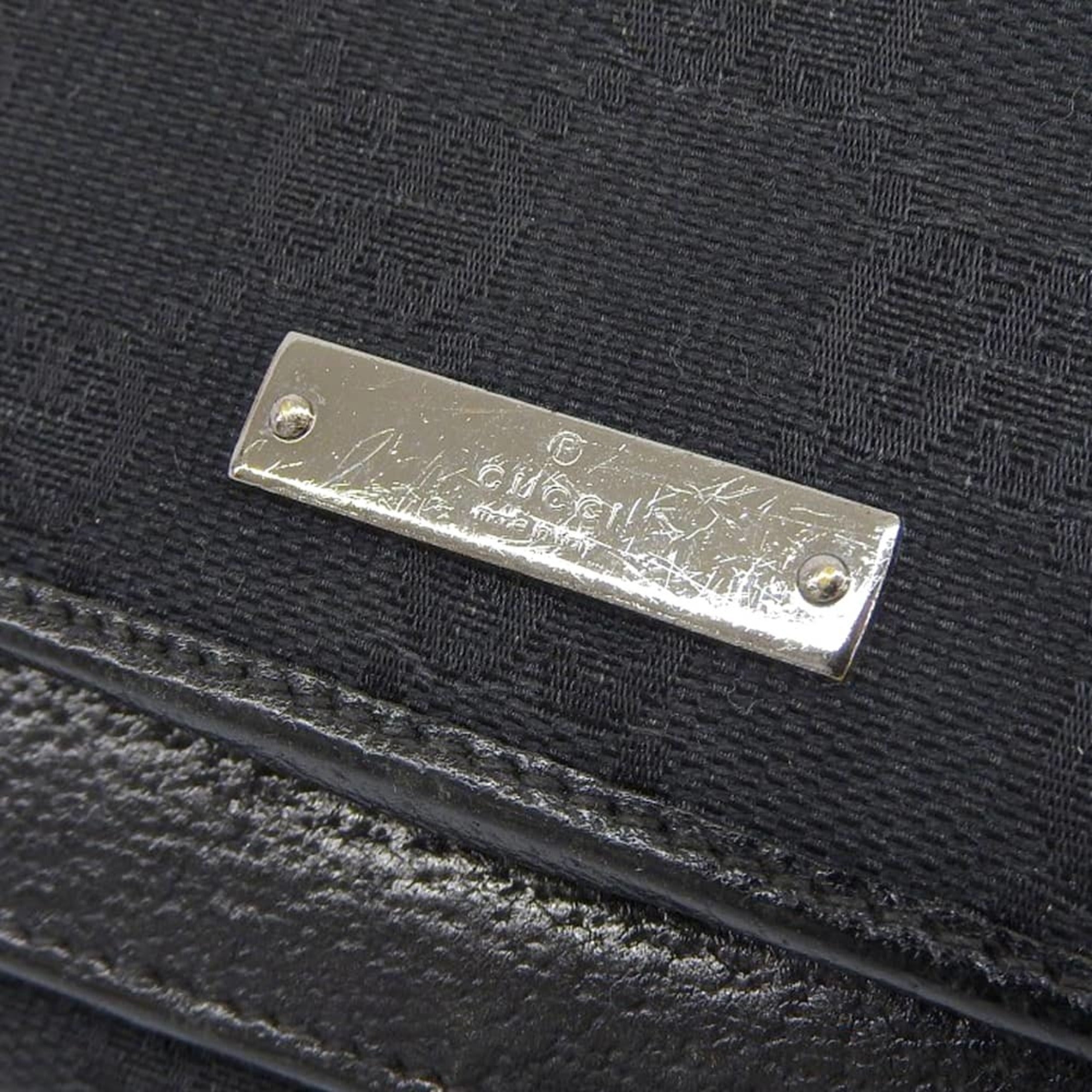 Gucci Black Gg Canvas Long Wallet (Bi-Fold) (Pre-Owned)