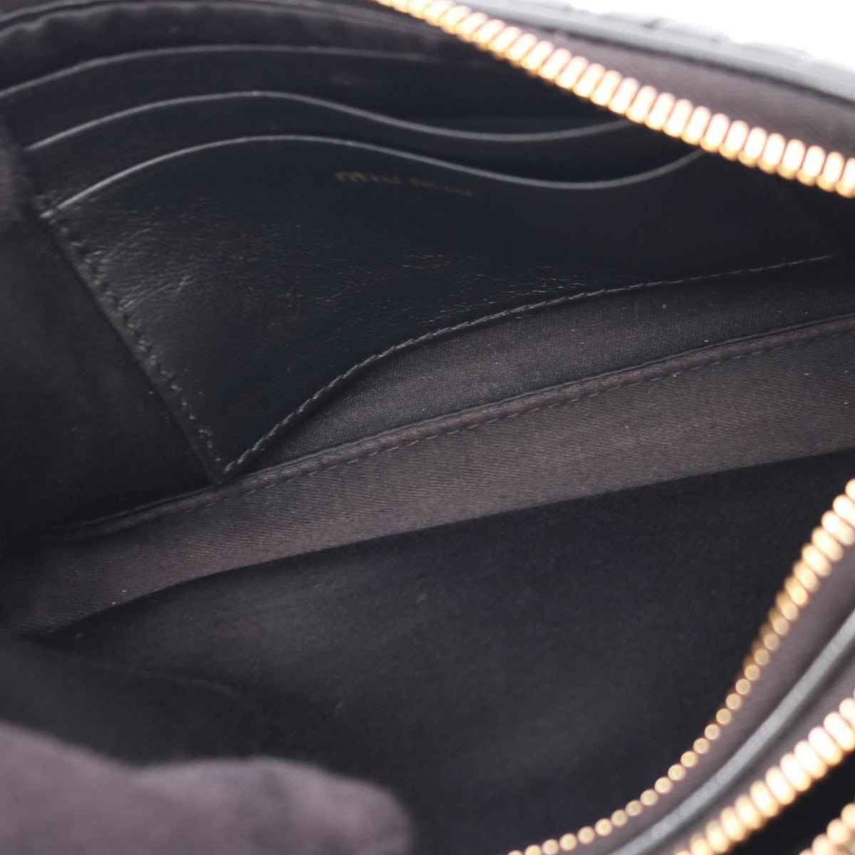 Miu Miu Black Leather Handbag Shoulder Bag (Pre-Owned)