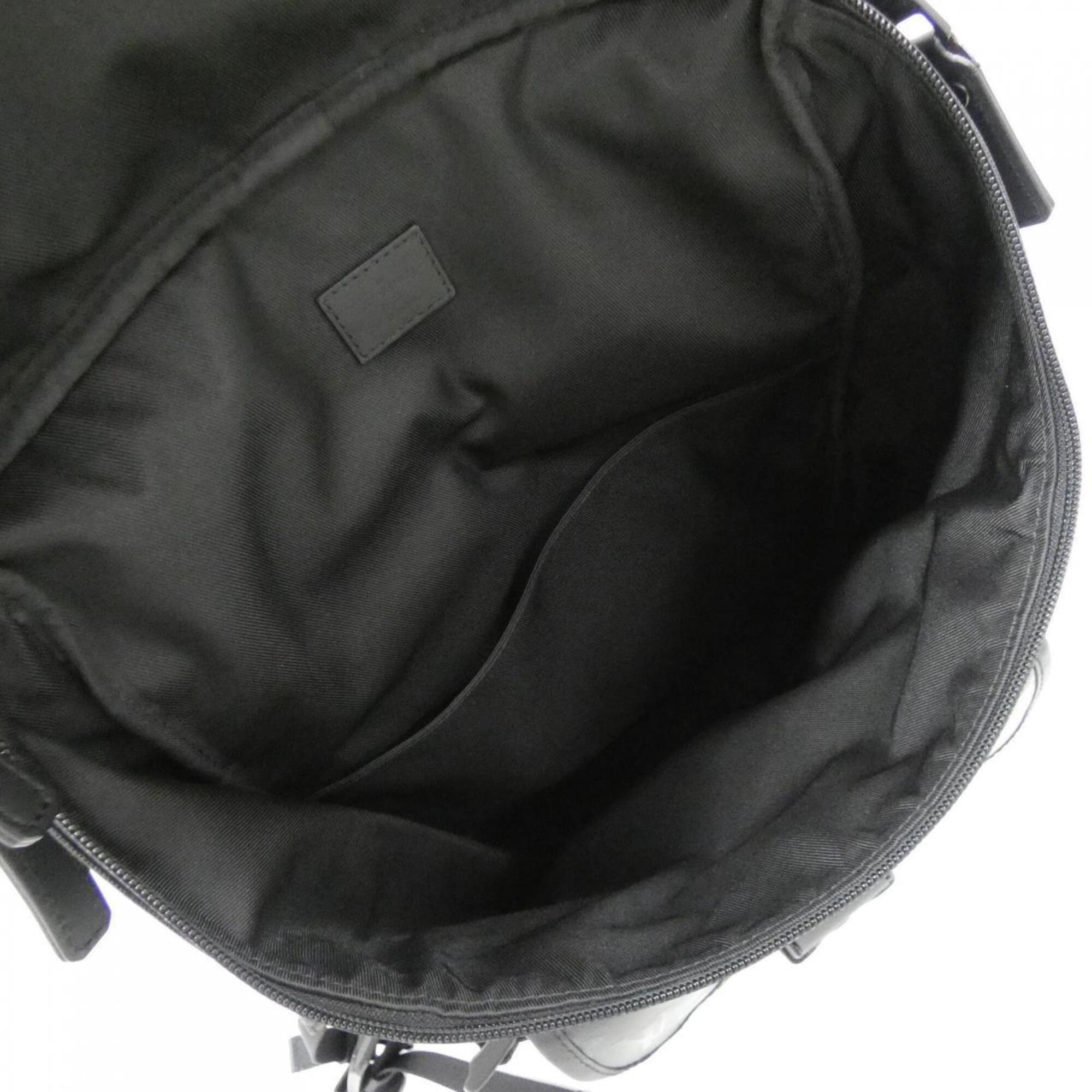 Louis Vuitton Monogram Black Coated Canvas Backpack (Pre-Owned)