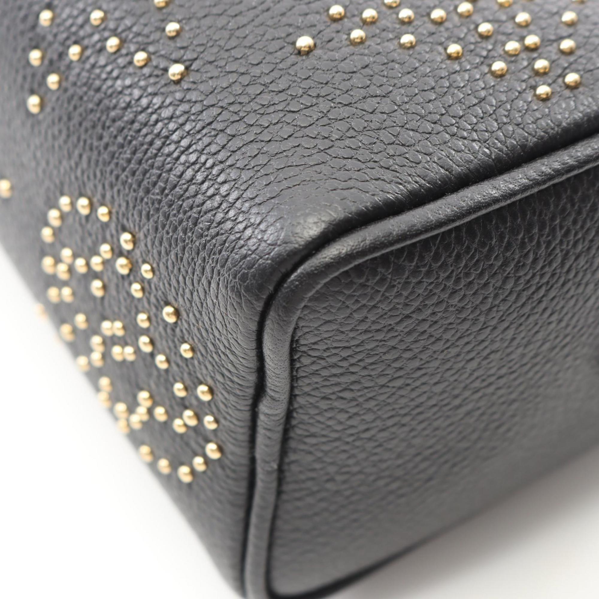 Louis Vuitton Black Leather Handbag (Pre-Owned)