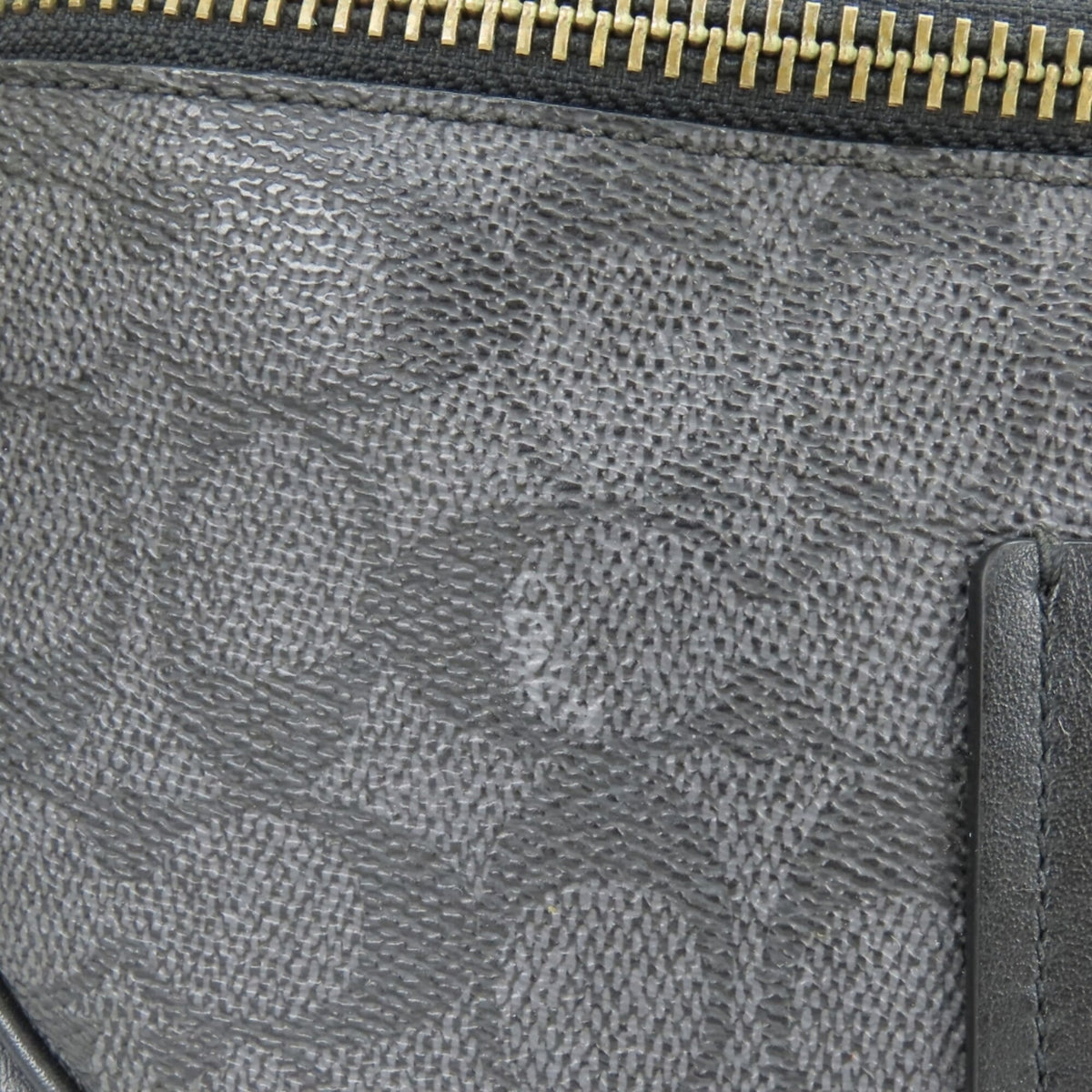 Coach Signature Black Gray Pvc Leather Fanny Pack Sling Bag (Pre-Owned)