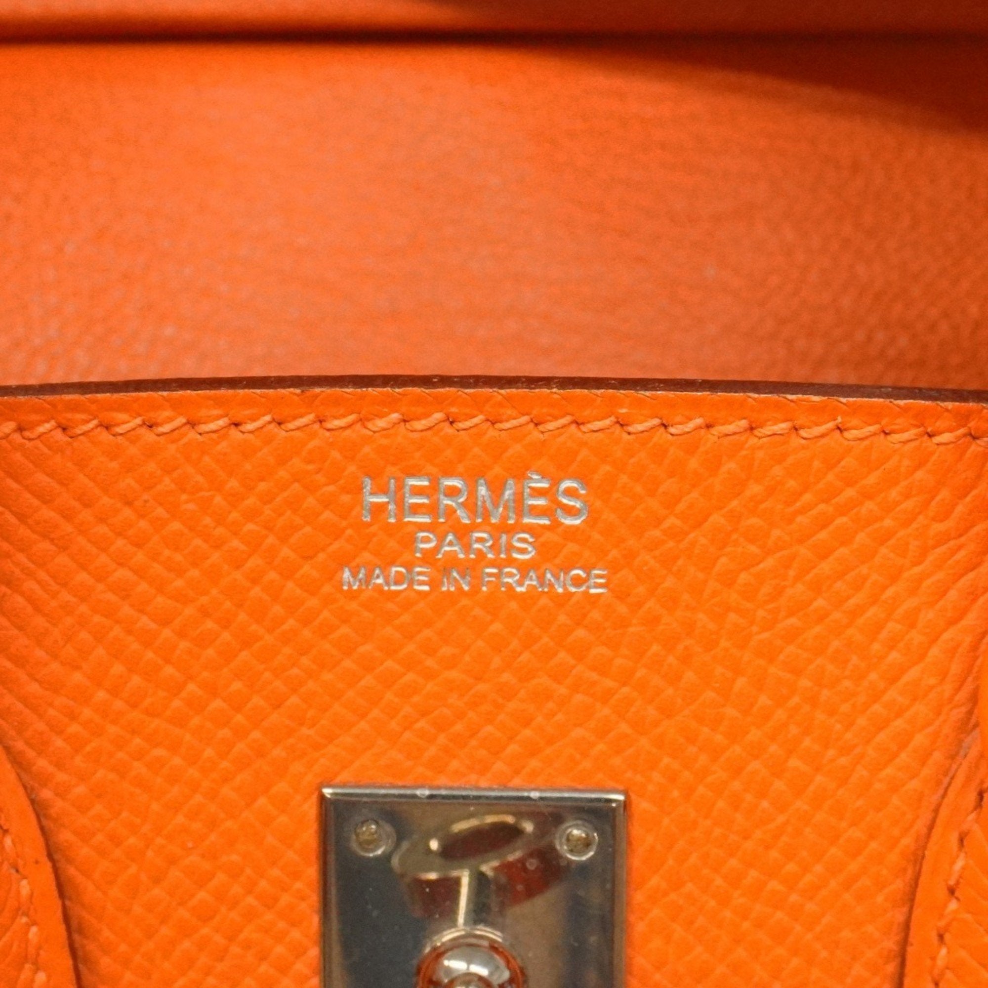 Hermes Orange Epsom Leather Handbag (Pre-Owned)