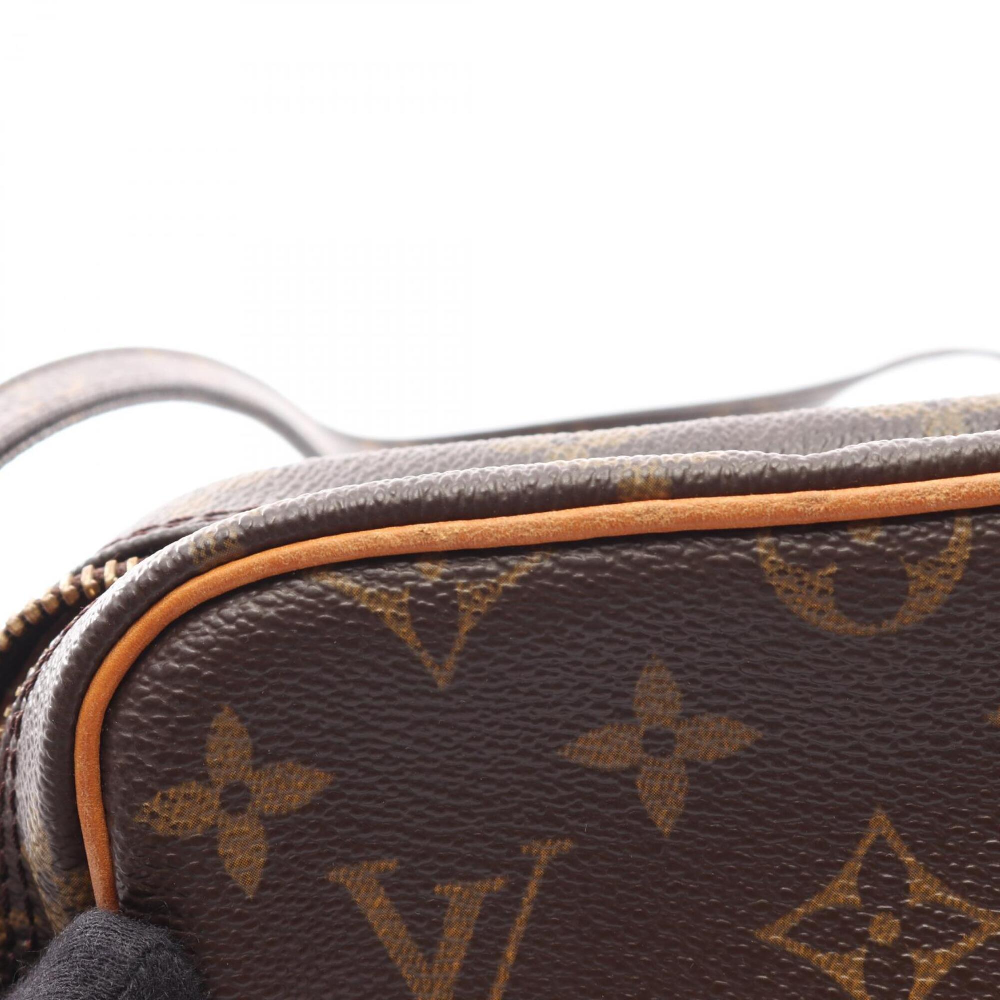 Louis Vuitton Brown Coated Canvas Pvc Monogram Leather Handbag Shoulder Bag (Pre-Owned)
