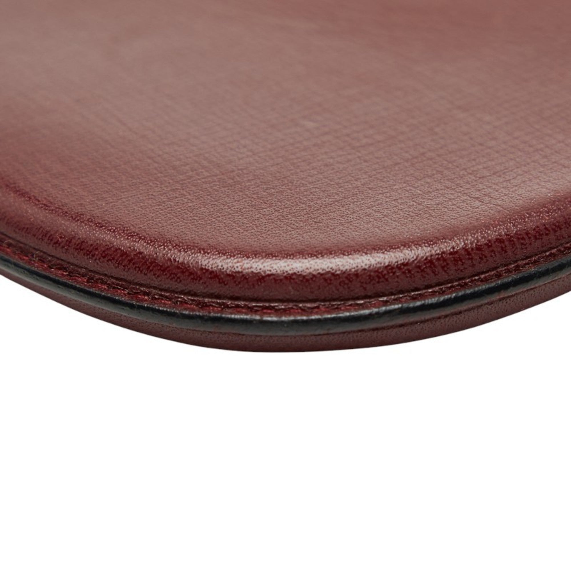 Cartier Bordeaux Wine Red Leather Pouch (Pre-Owned)