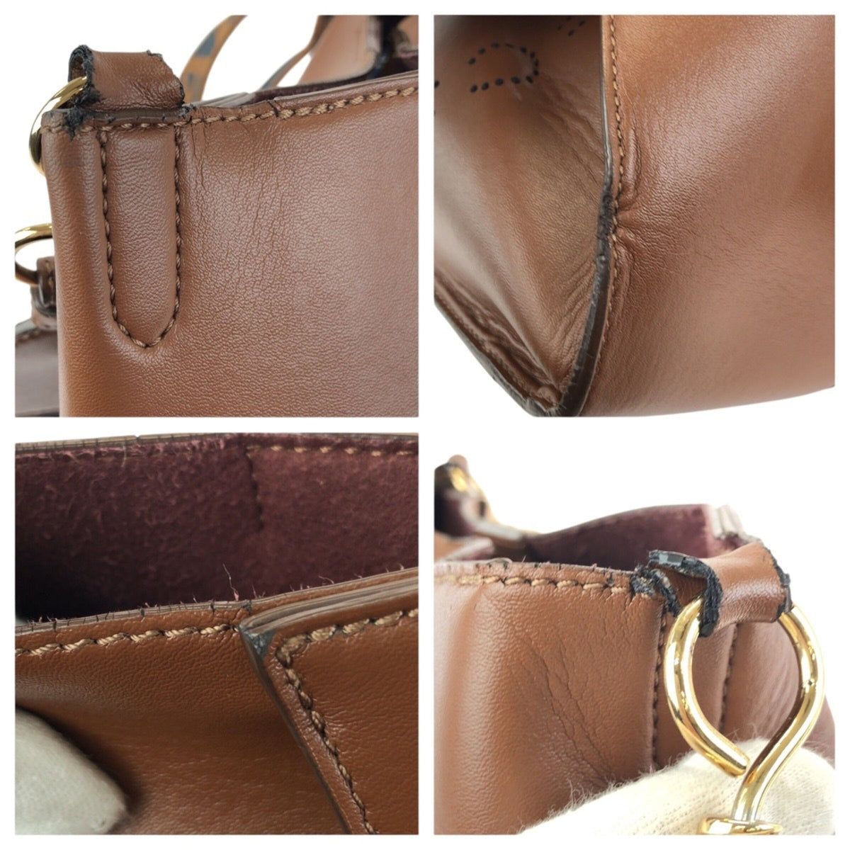 Stella Mccartney Brown Elastane Polyester Shoulder Bag (Pre-Owned)